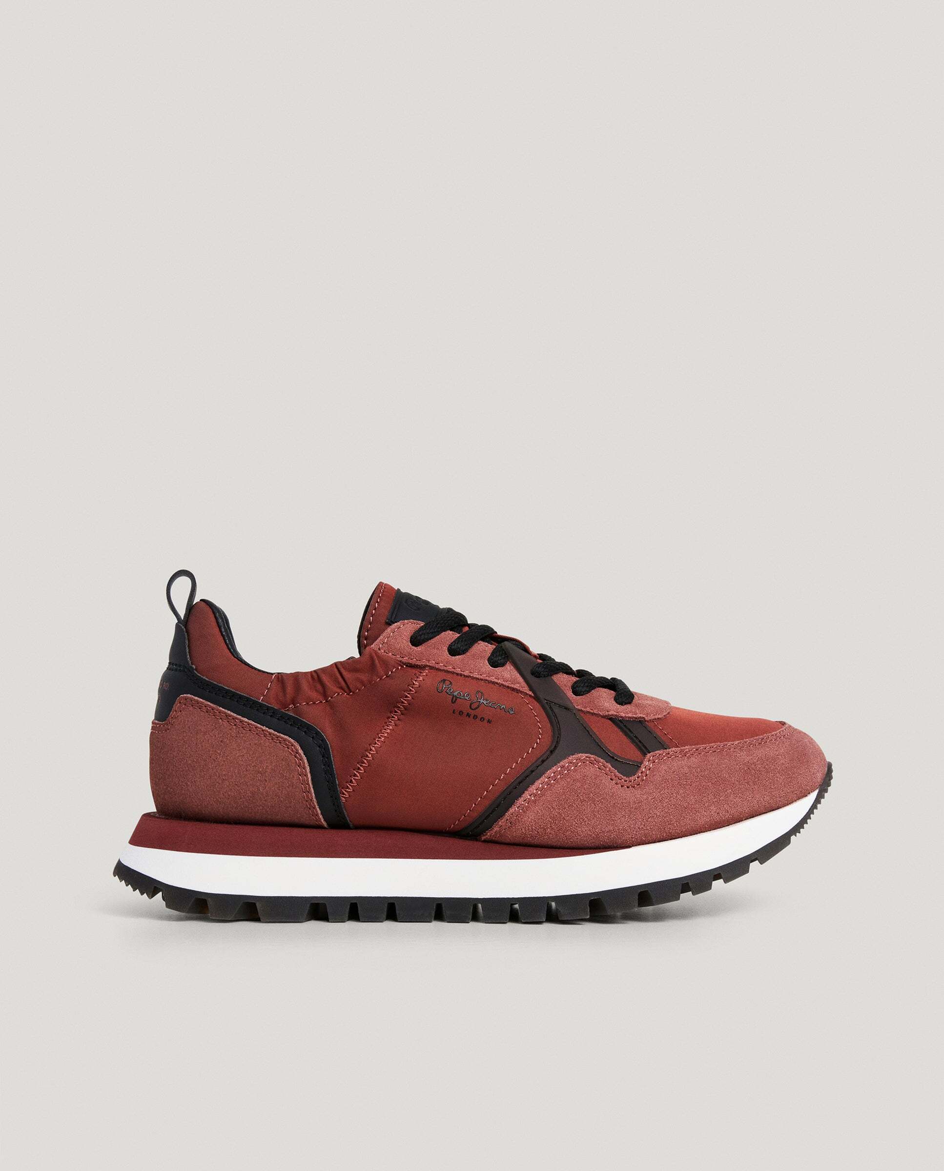 Ari - Pepe Jeans - zapatillas running retro - Rojo Rojo-1