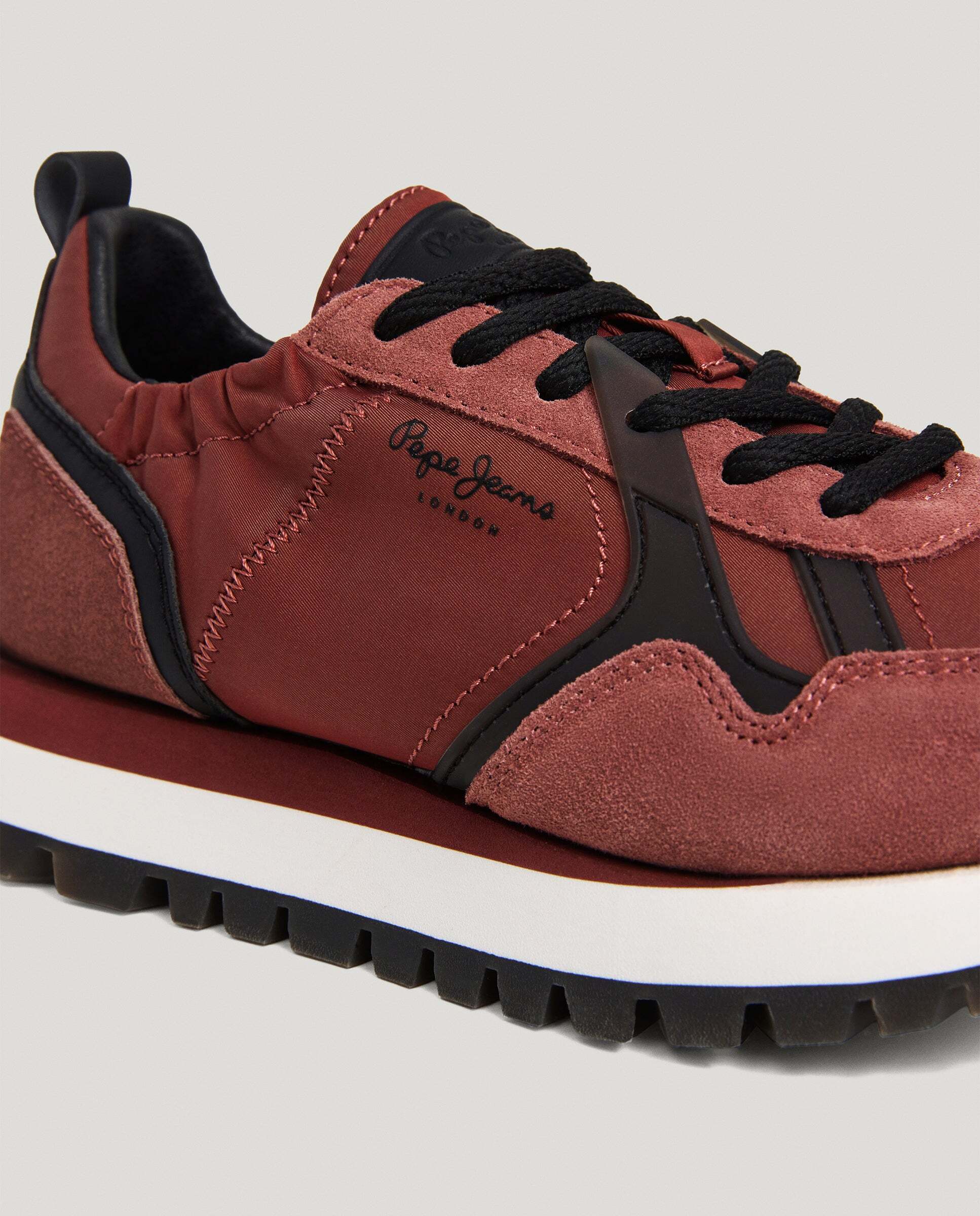 Ari - Pepe Jeans - zapatillas running retro - Rojo Rojo-5