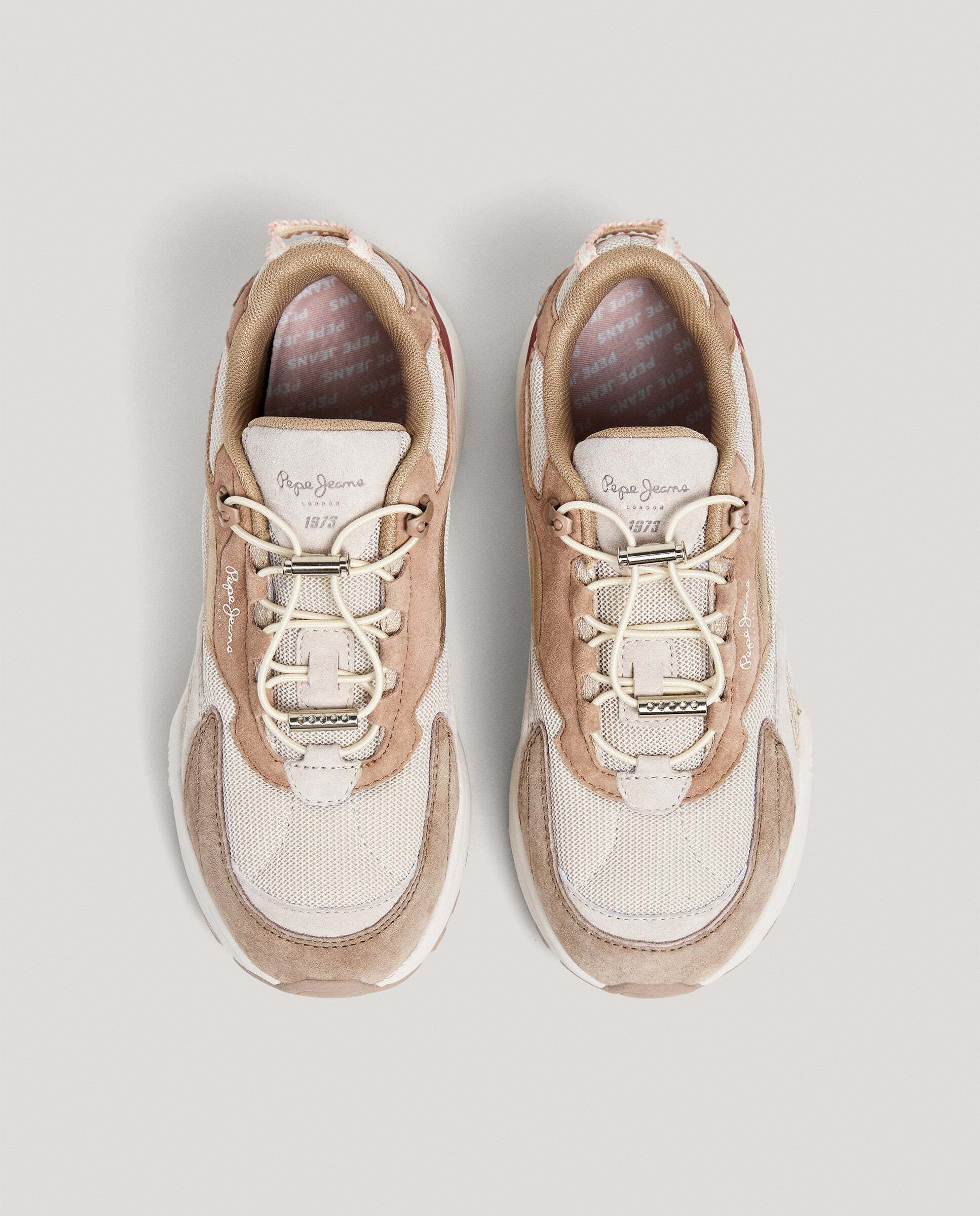 Darren - Pepe Jeans - zapatillas combinadas - Natural Natural-3