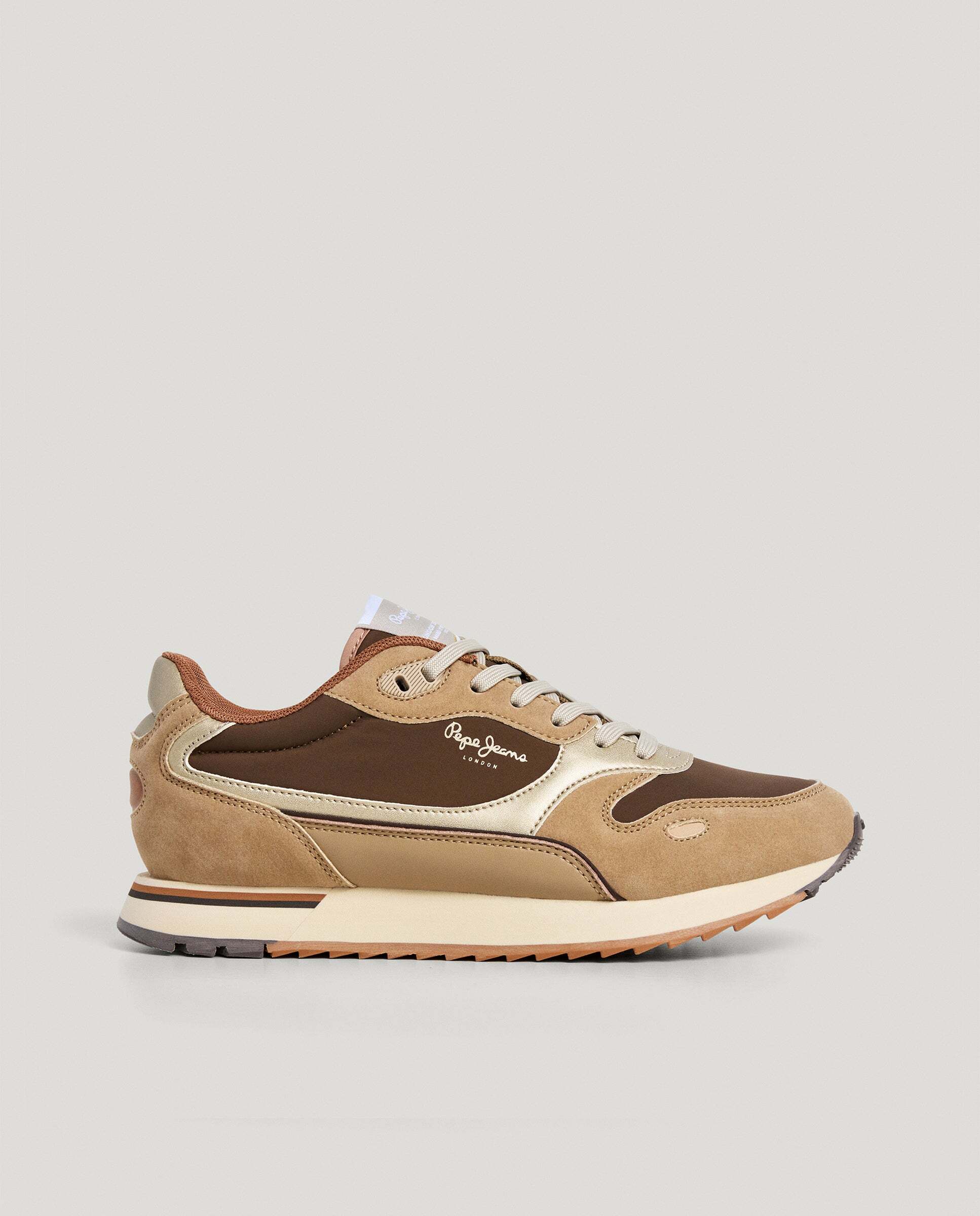 Bexley - Pepe Jeans - zapatillas running combinadas - Marrón chocolate Marrón chocolate-1
