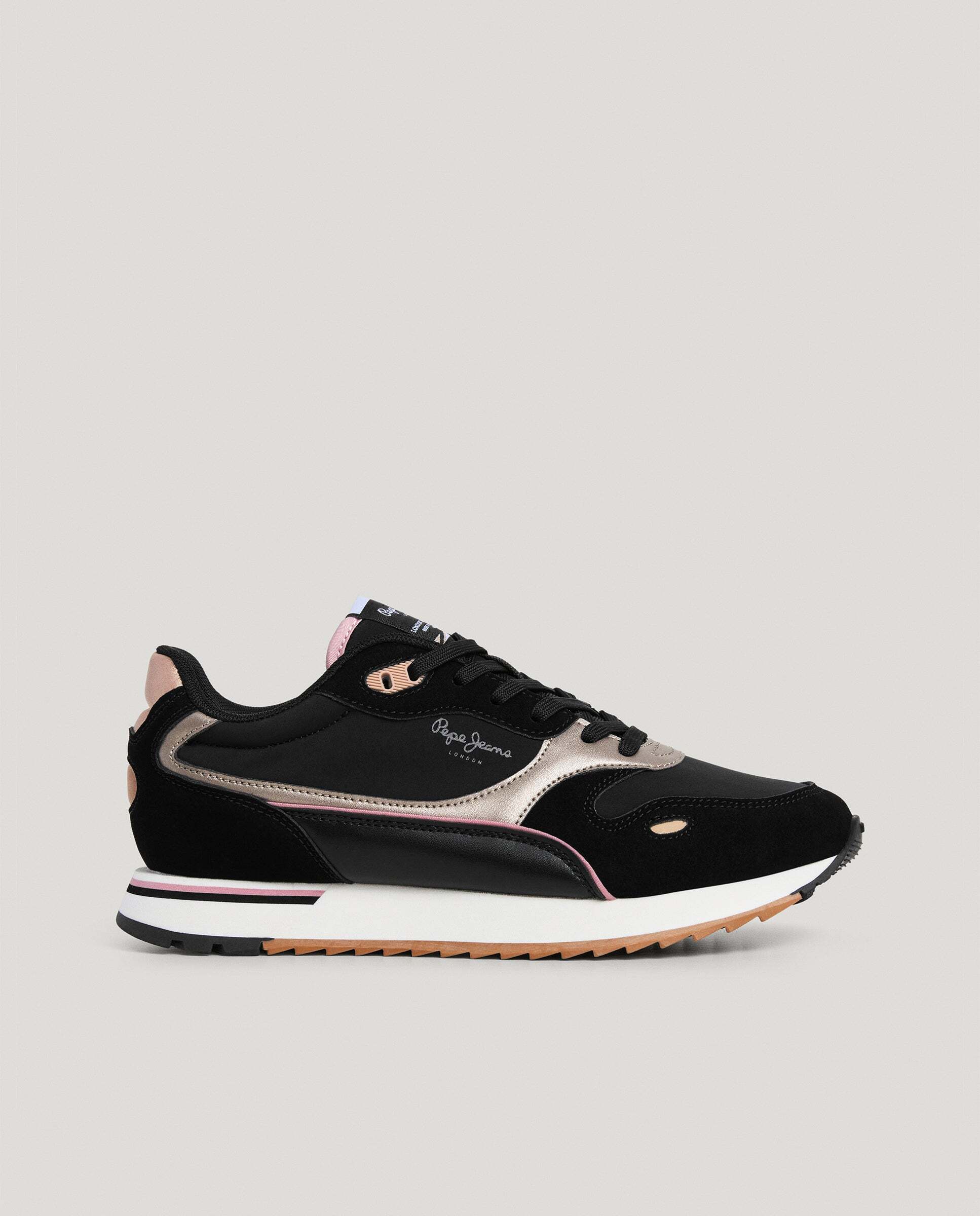 Bexley - Pepe Jeans - zapatillas running combinadas - Negro Negro-1