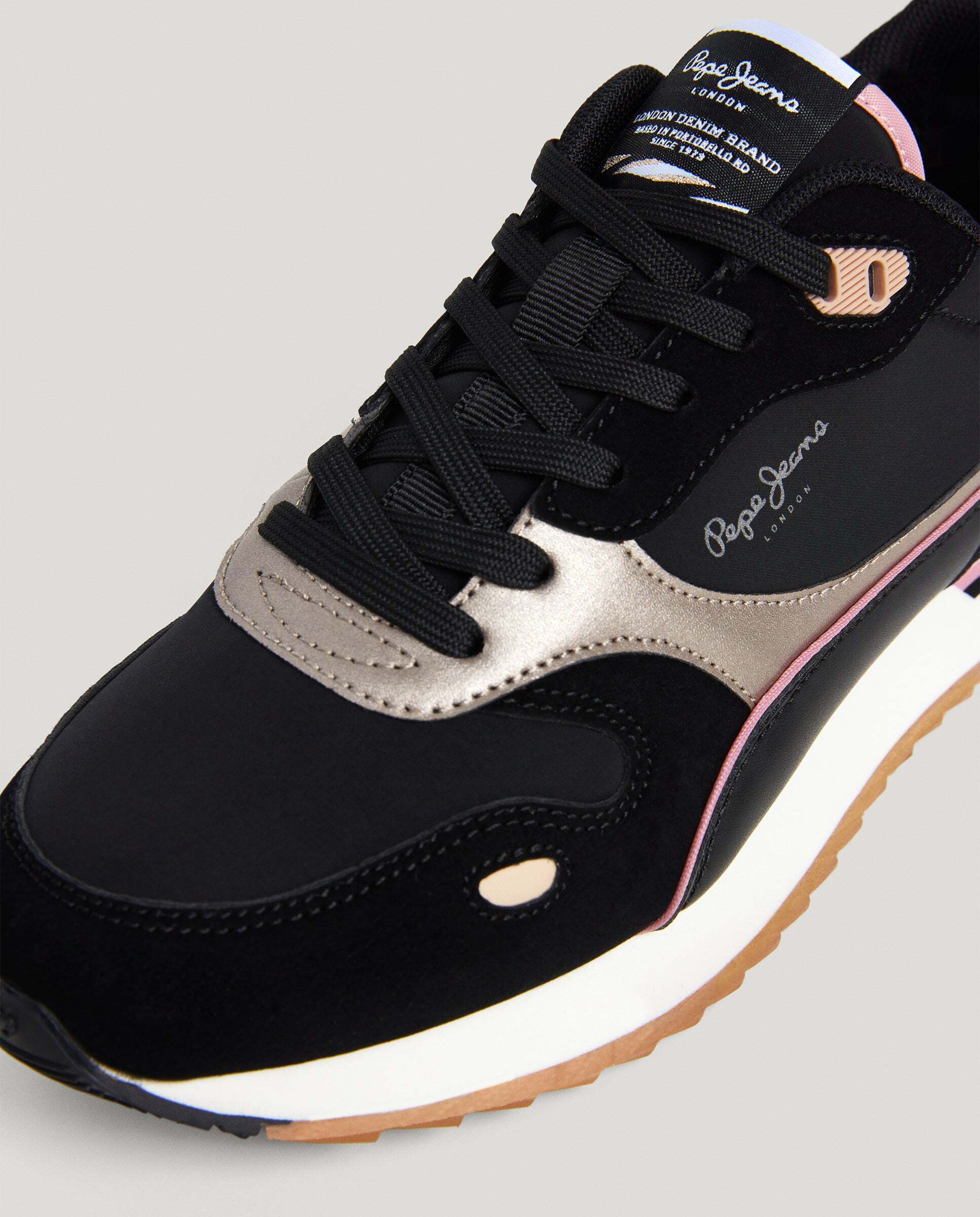 Bexley - Pepe Jeans - zapatillas running combinadas - Negro Negro-5
