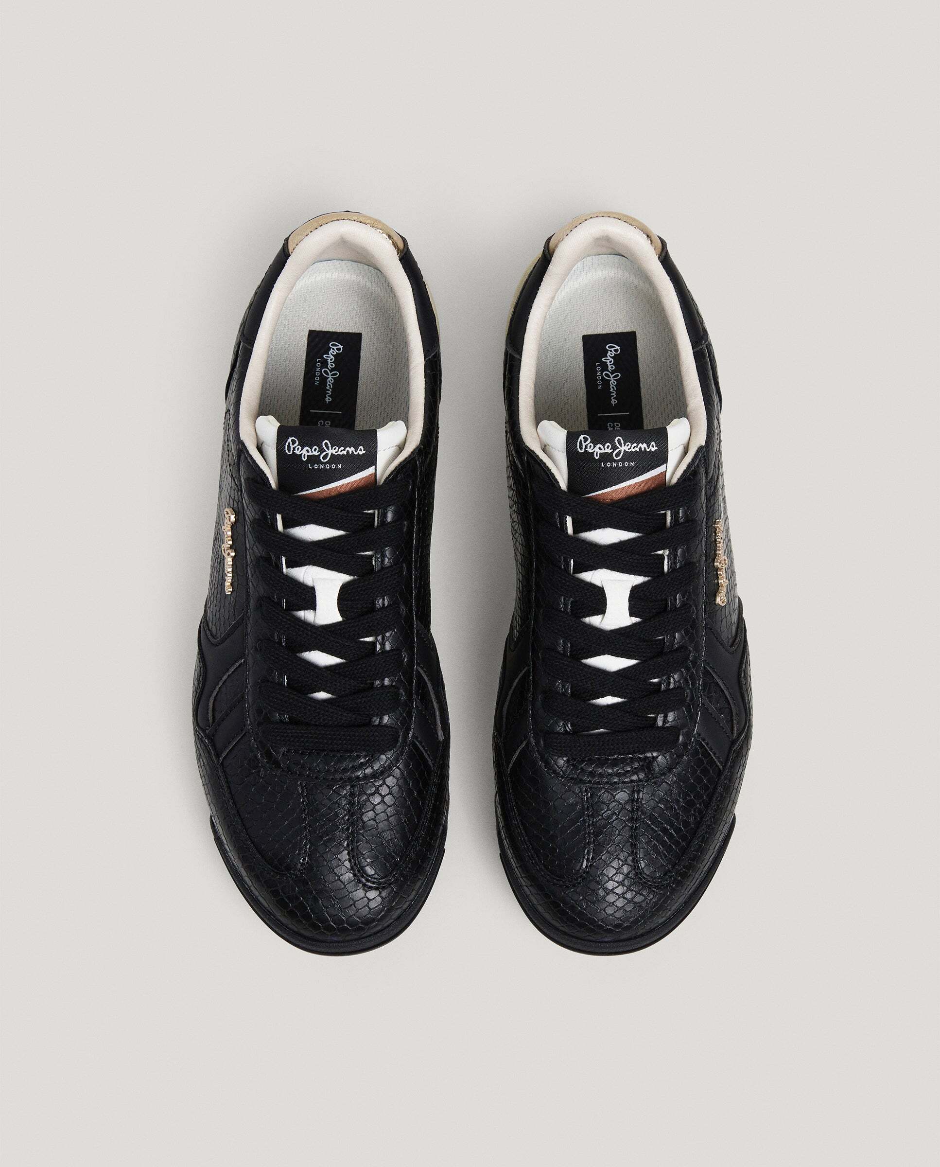 Marvin - Pepe Jeans - zapatillas retro animal print - Negro Negro-3