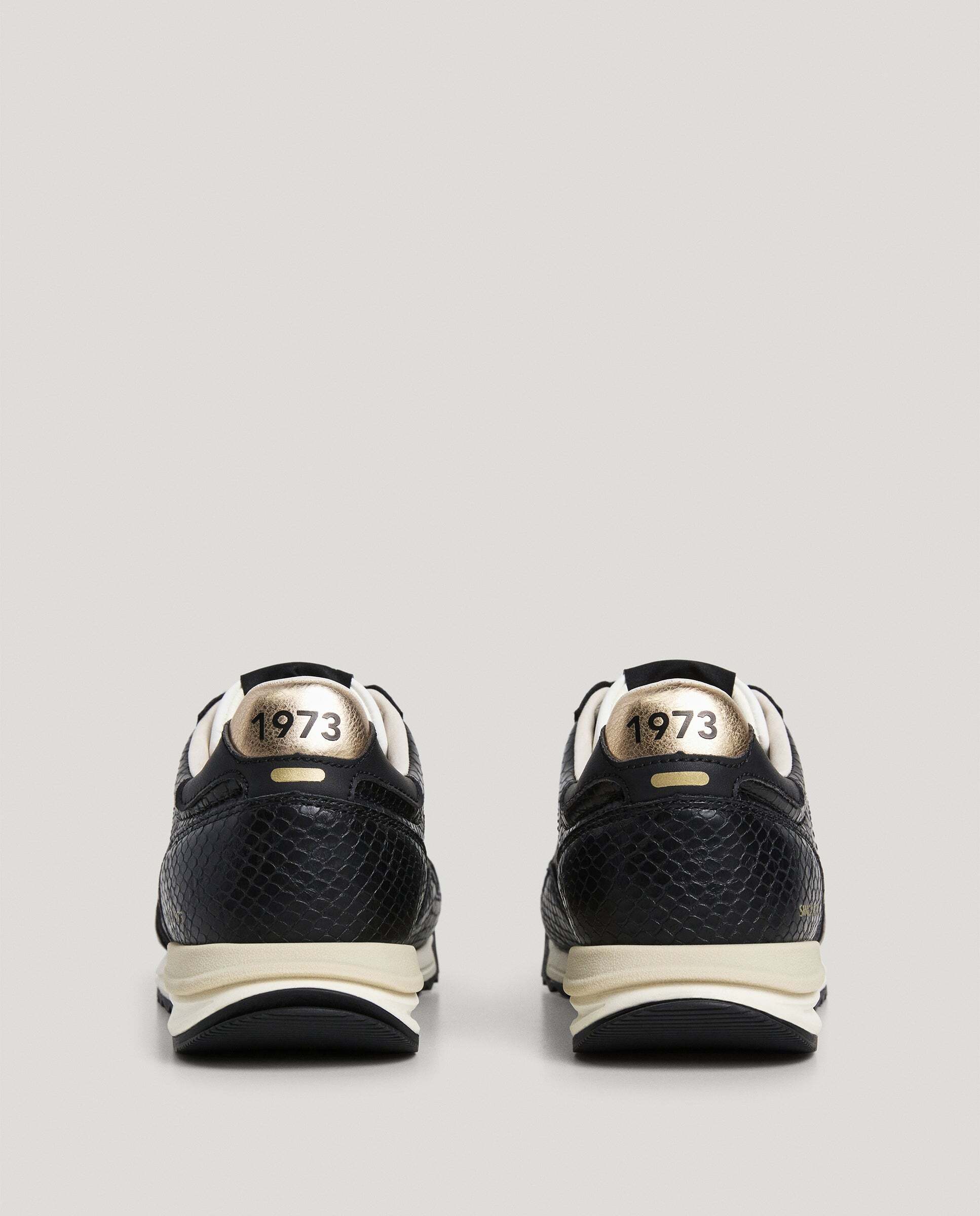 Marvin - Pepe Jeans - zapatillas retro animal print - Negro Negro-4