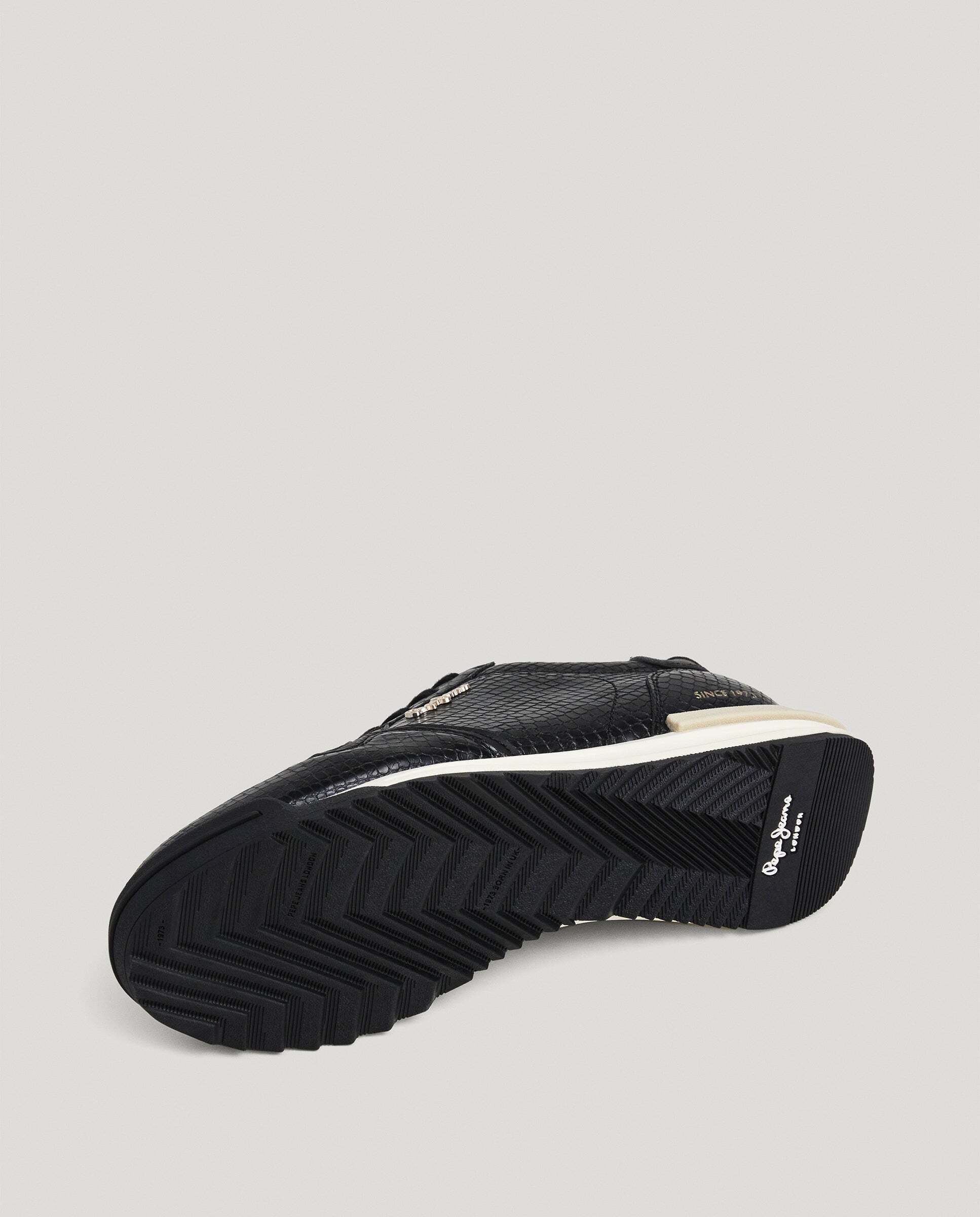 Marvin - Pepe Jeans - zapatillas retro animal print - Negro Negro-6