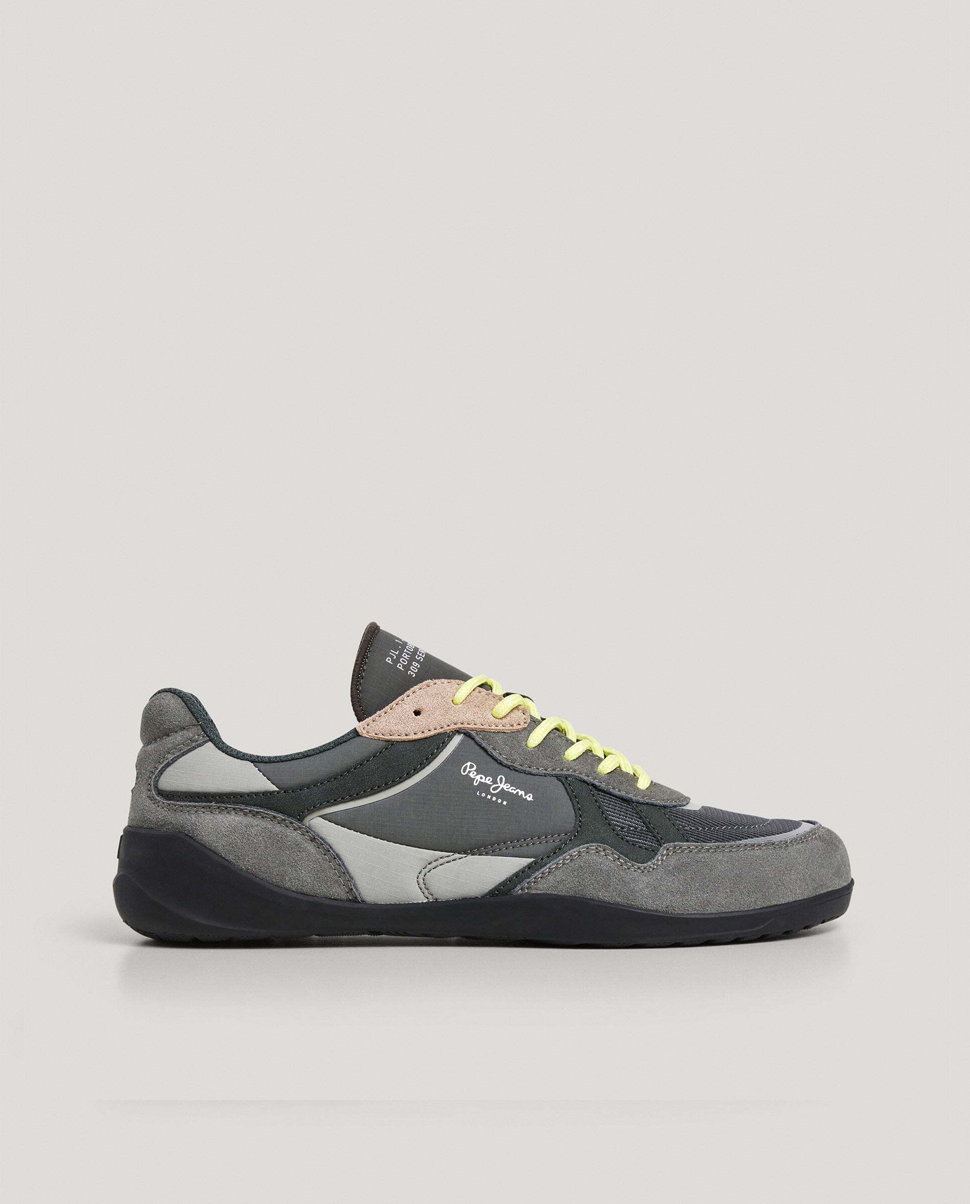 Savile - Pepe Jeans - zapatillas combinadas - Verde grisáceo Verde grisáceo-1