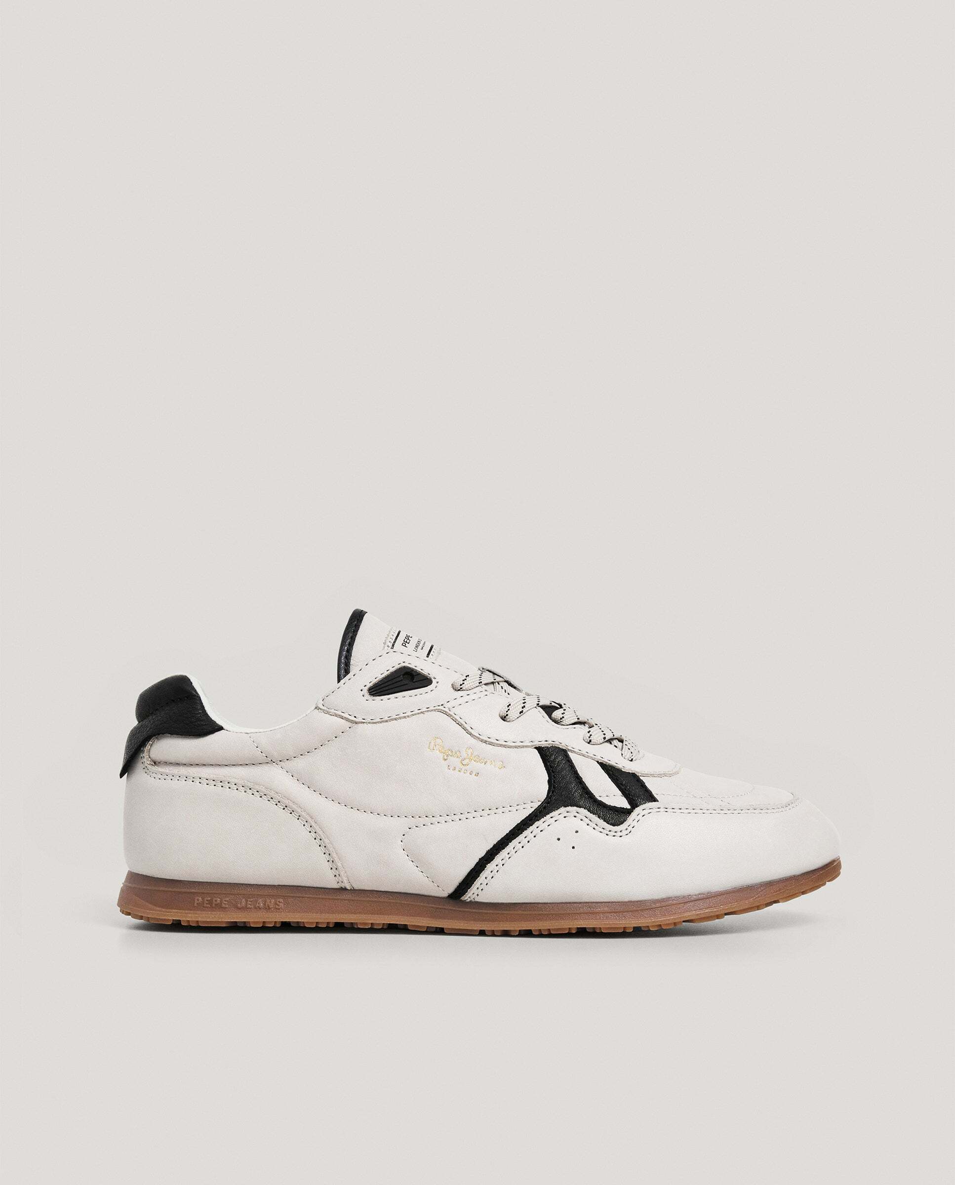 Daze - Pepe Jeans - zapatillas retro 100% piel - Blanco Blanco-1