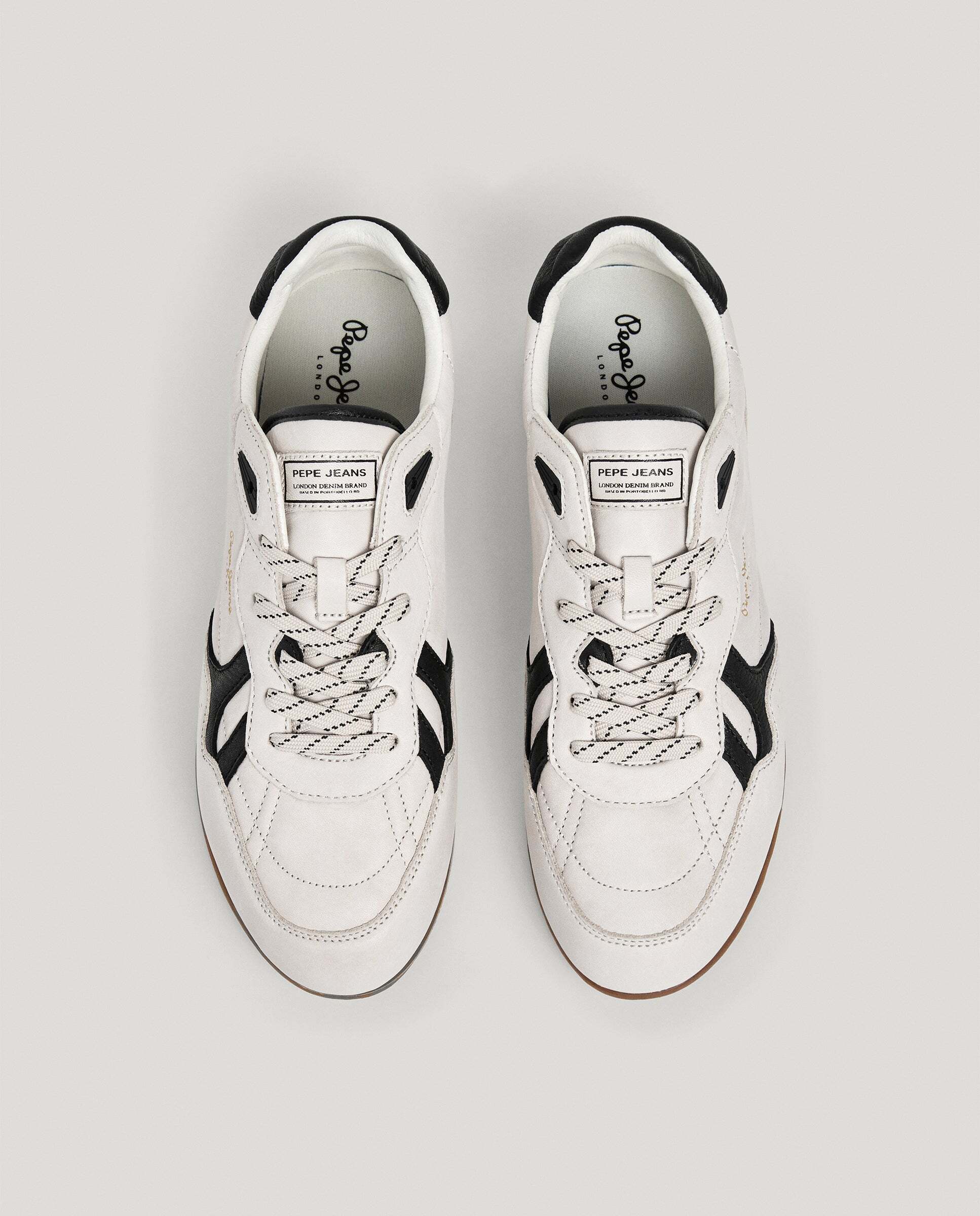 Daze - Pepe Jeans - zapatillas retro 100% piel - Blanco Blanco-3
