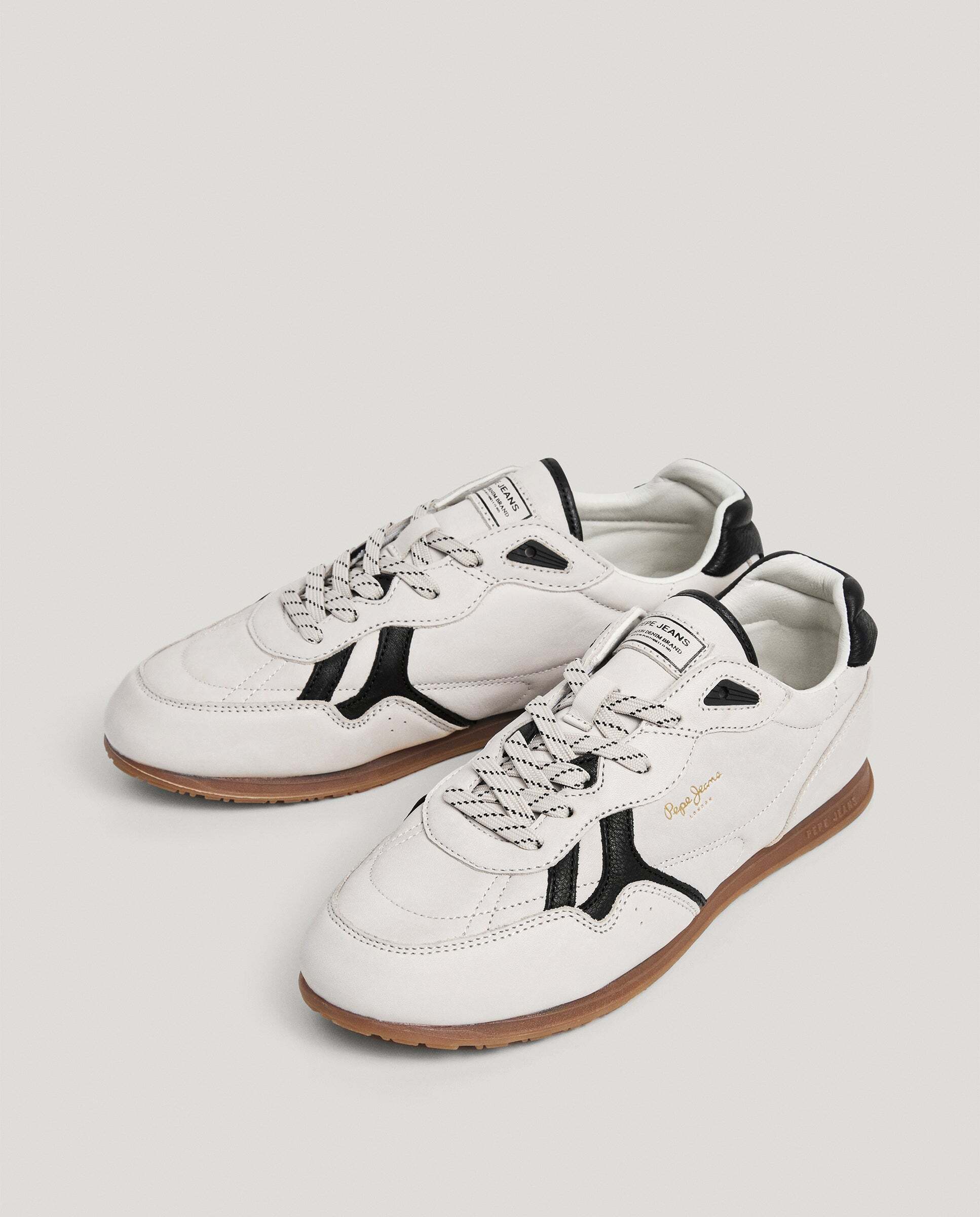 Daze - Pepe Jeans - zapatillas retro 100% piel - Blanco Blanco-2