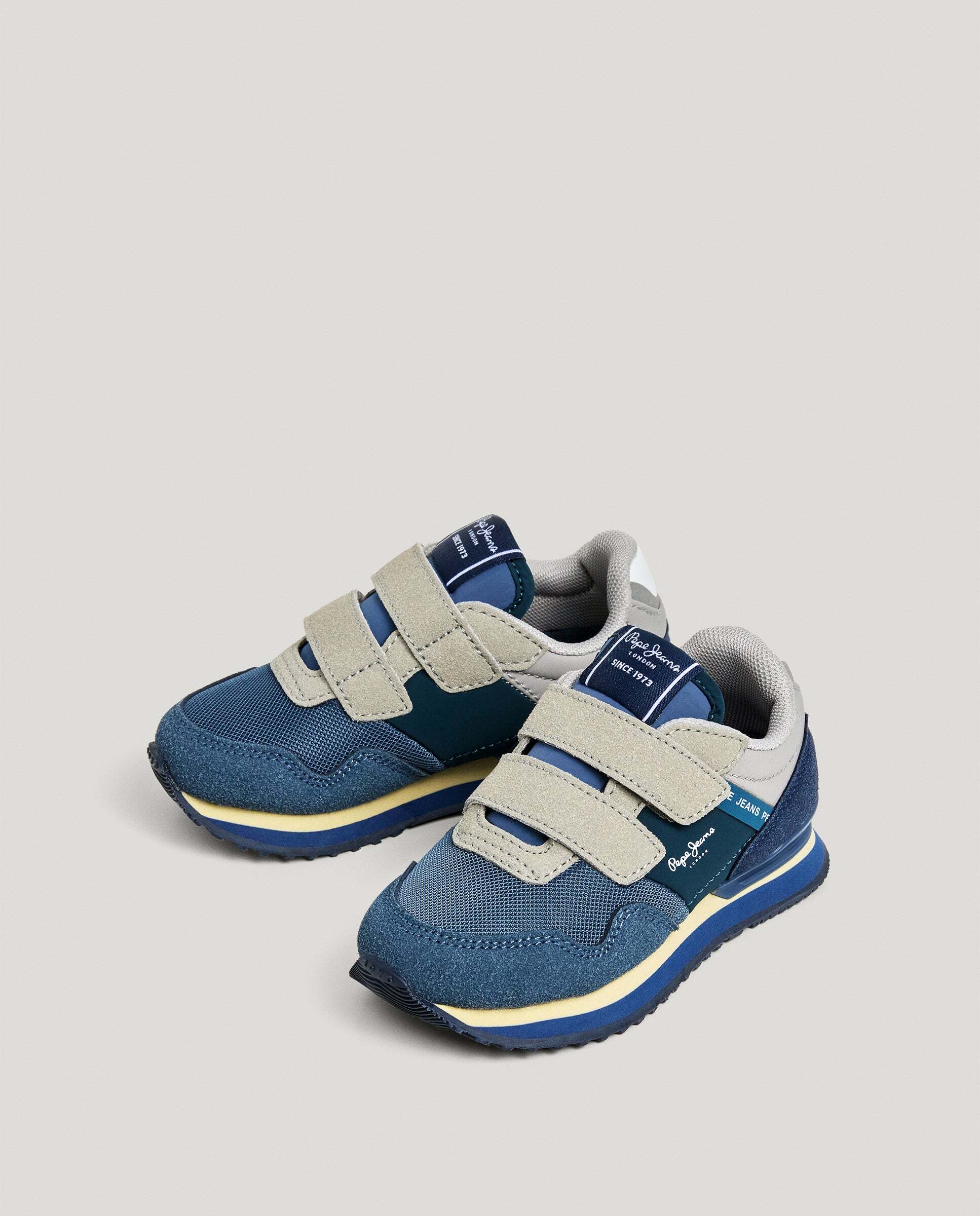 Zapatillas de niño running cierre cierre adherente - Pepe Jeans - Azul Azul-3