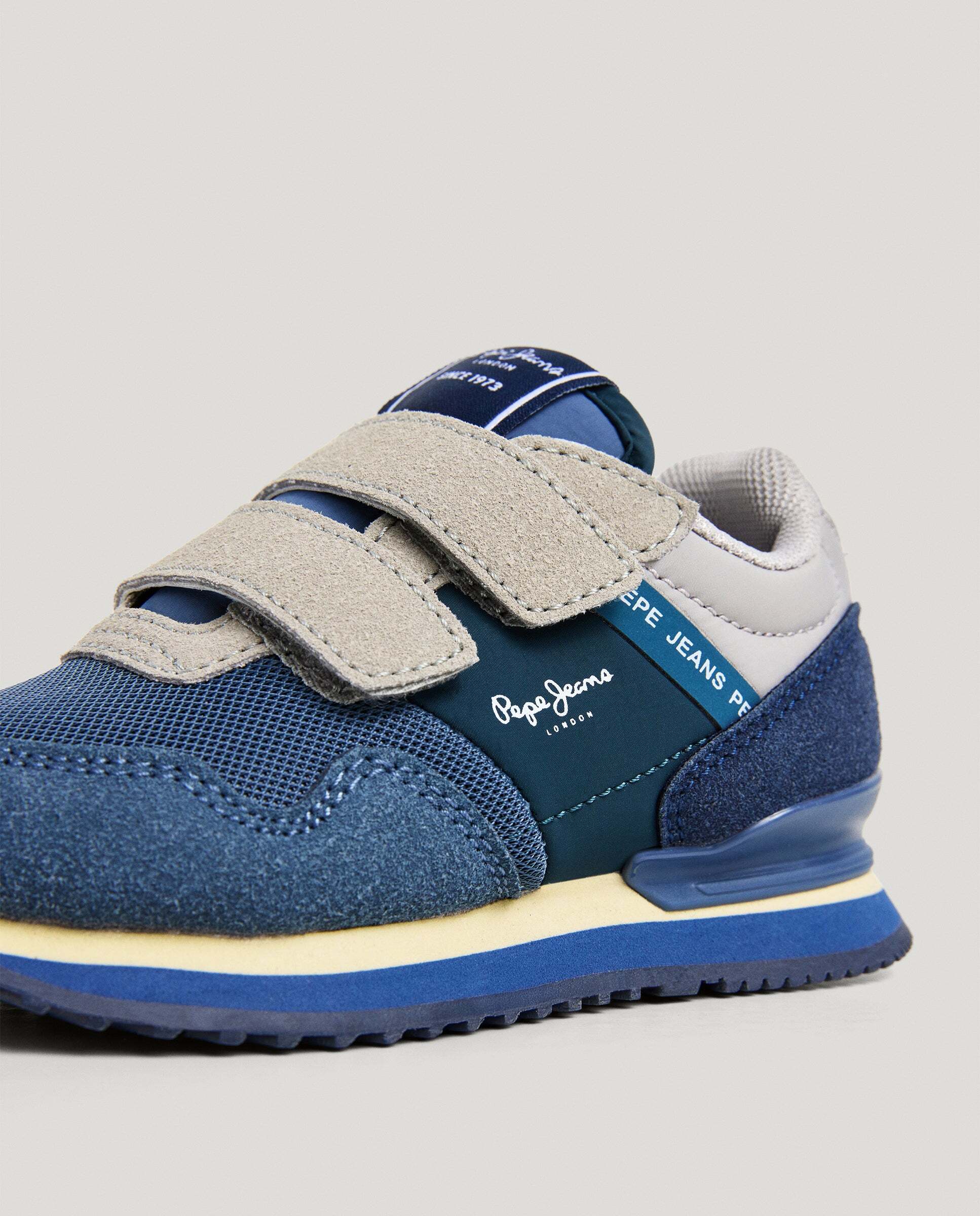 Zapatillas de niño running cierre cierre adherente - Pepe Jeans - Azul Azul-5