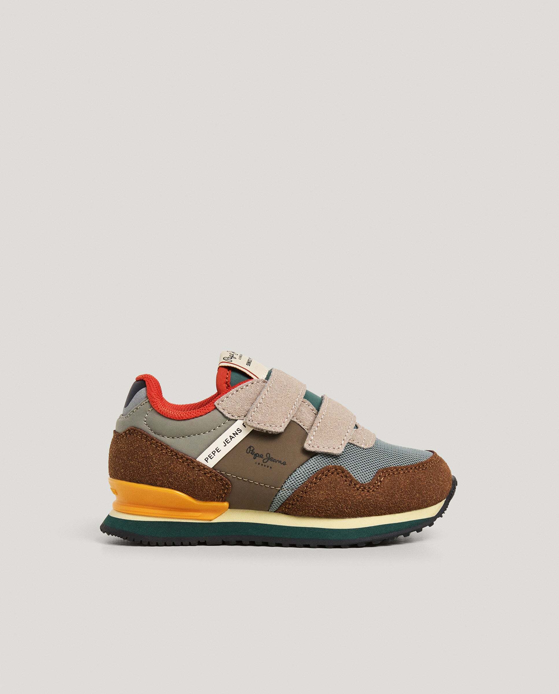 Imagen 1 de Zapatillas de niño running cierre cierre adherente - Pepe Jeans - Marrón Marrón