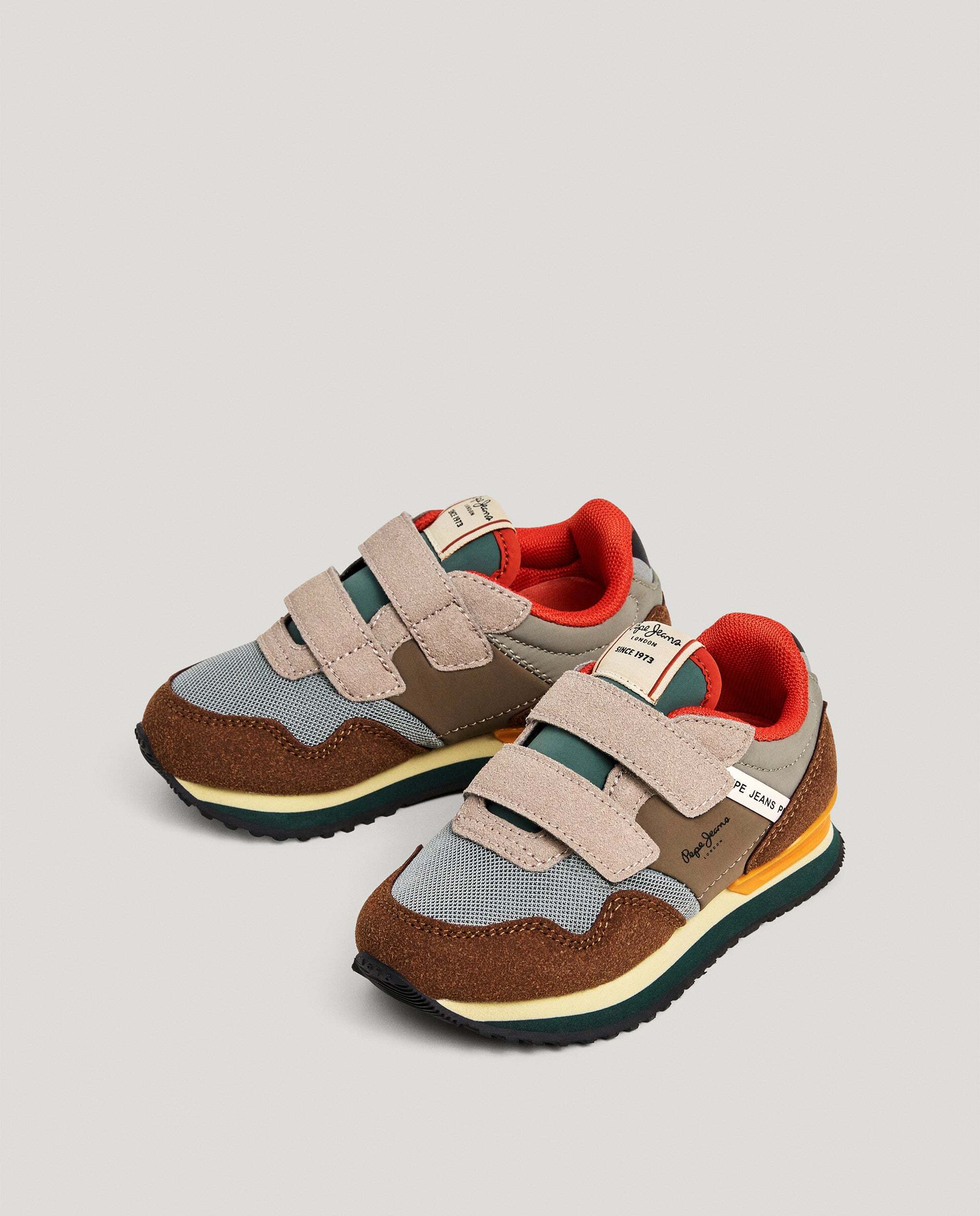 Imagen 3 de Zapatillas de niño running cierre cierre adherente - Pepe Jeans - Marrón Marrón