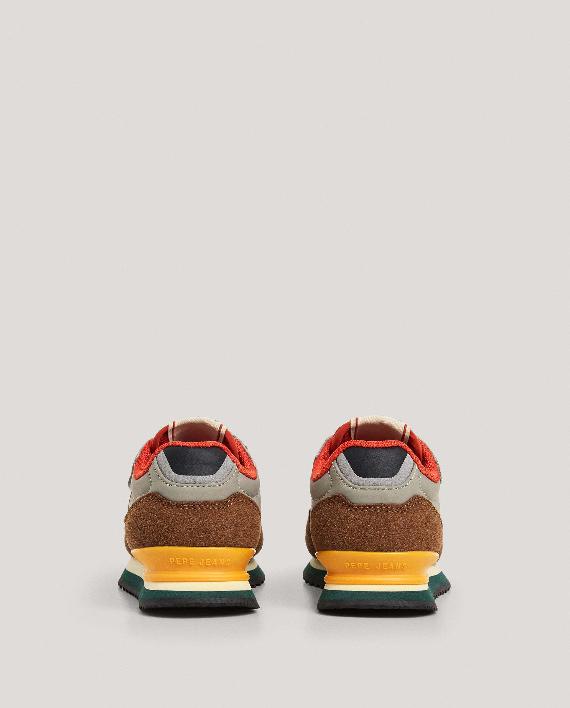 Imagen 4 de Zapatillas de niño running cierre cierre adherente - Pepe Jeans - Marrón Marrón