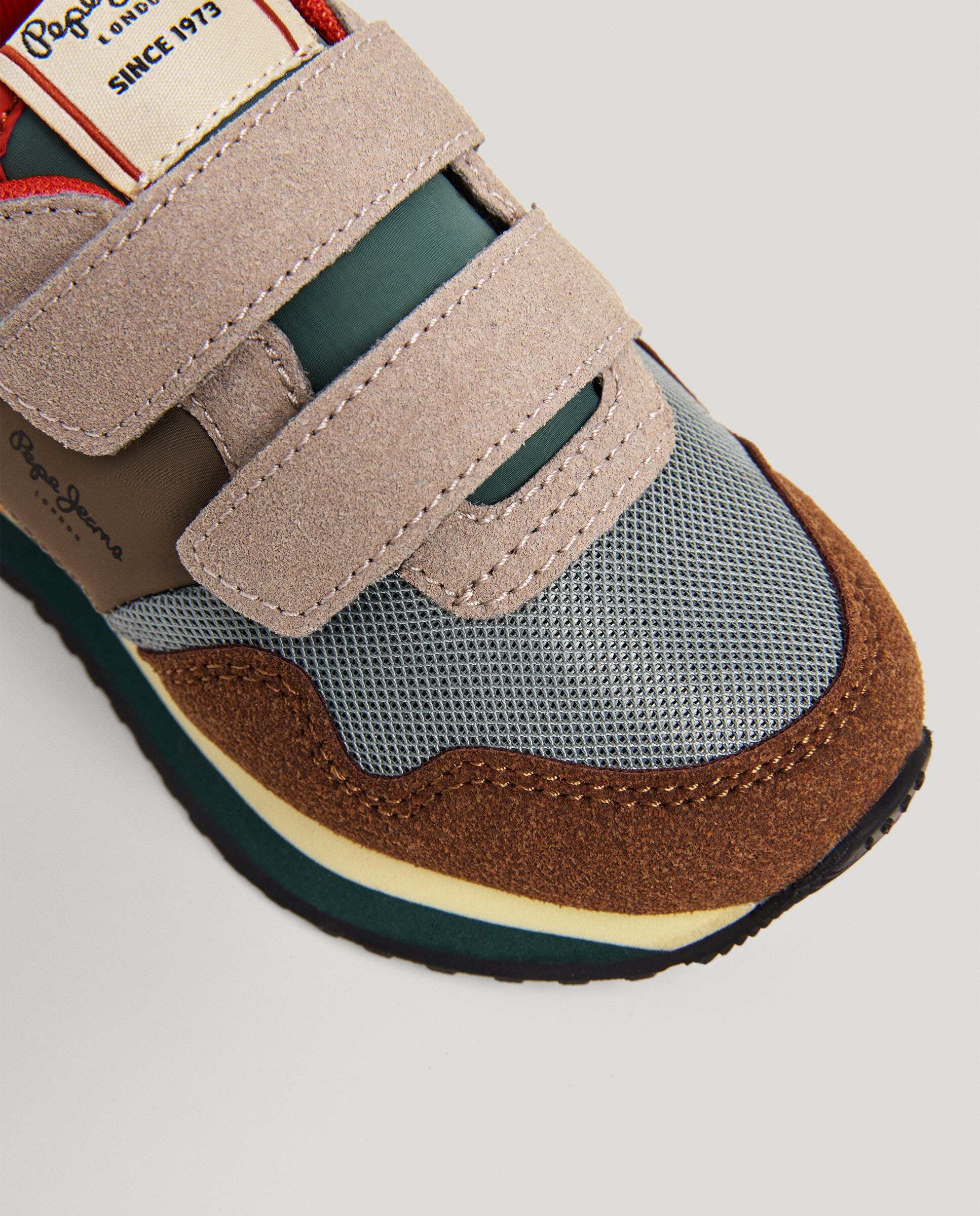 Imagen 5 de Zapatillas de niño running cierre cierre adherente - Pepe Jeans - Marrón Marrón