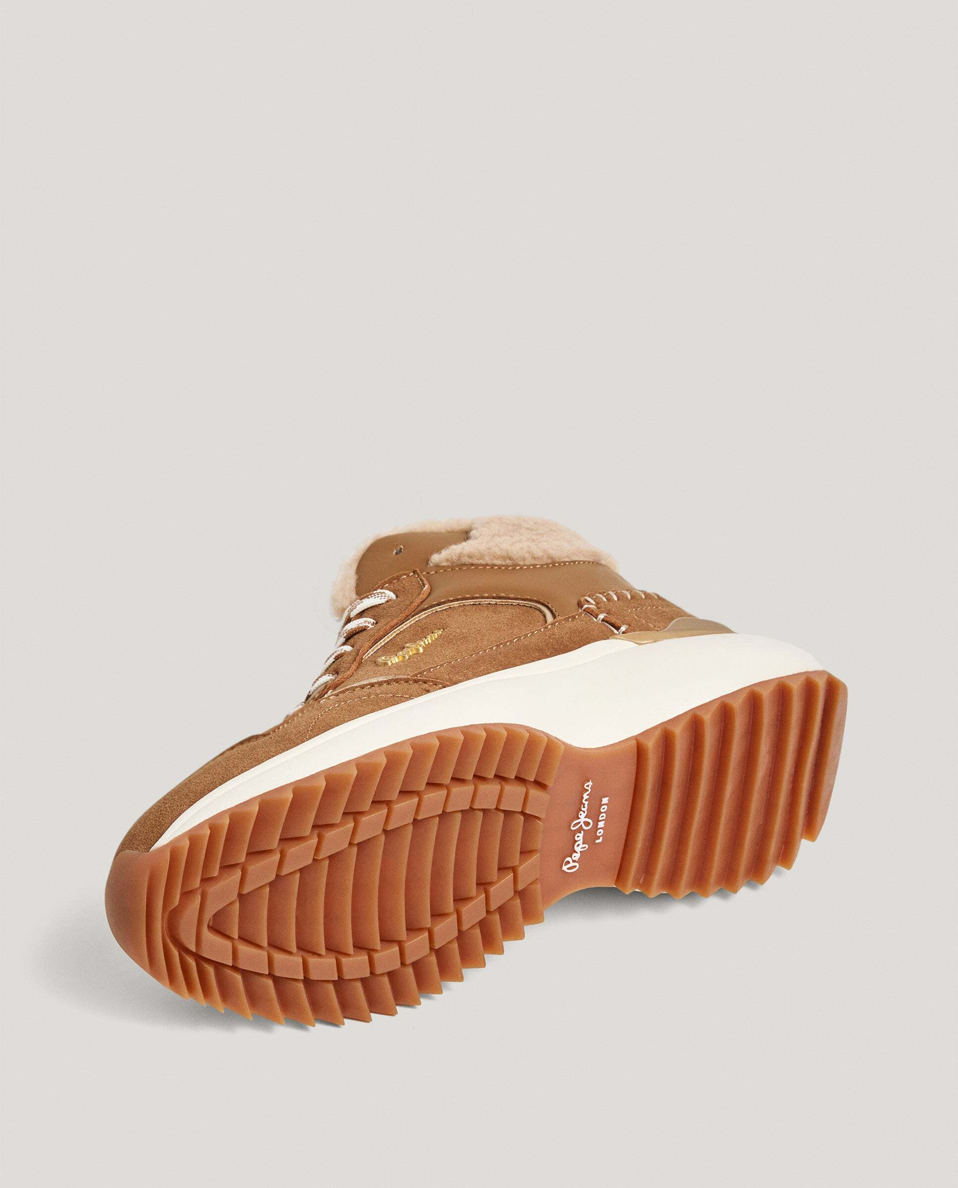 Kimi - Pepe Jeans - zapatillas tipo botín con detalles ante - Marrón Marrón-6