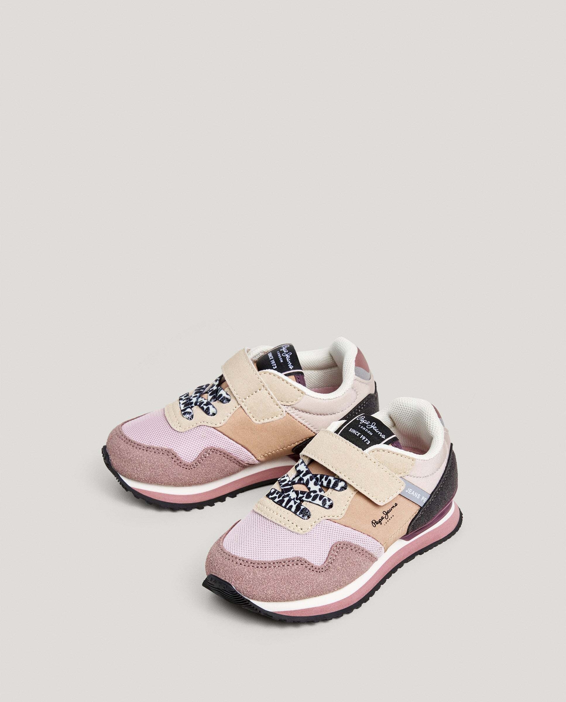 Zapatillas de niña running cierre cierre adherente - Pepe Jeans - Rosa Rosa-3