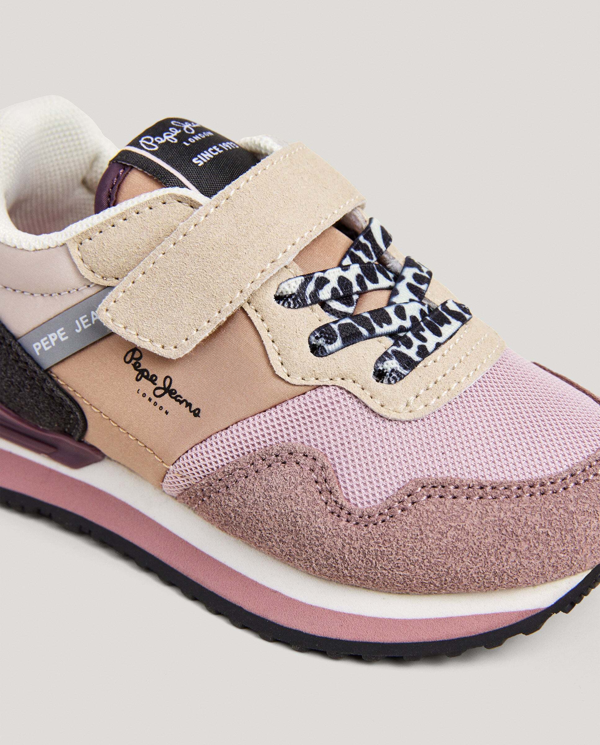 Zapatillas de niña running cierre cierre adherente - Pepe Jeans - Rosa Rosa-5