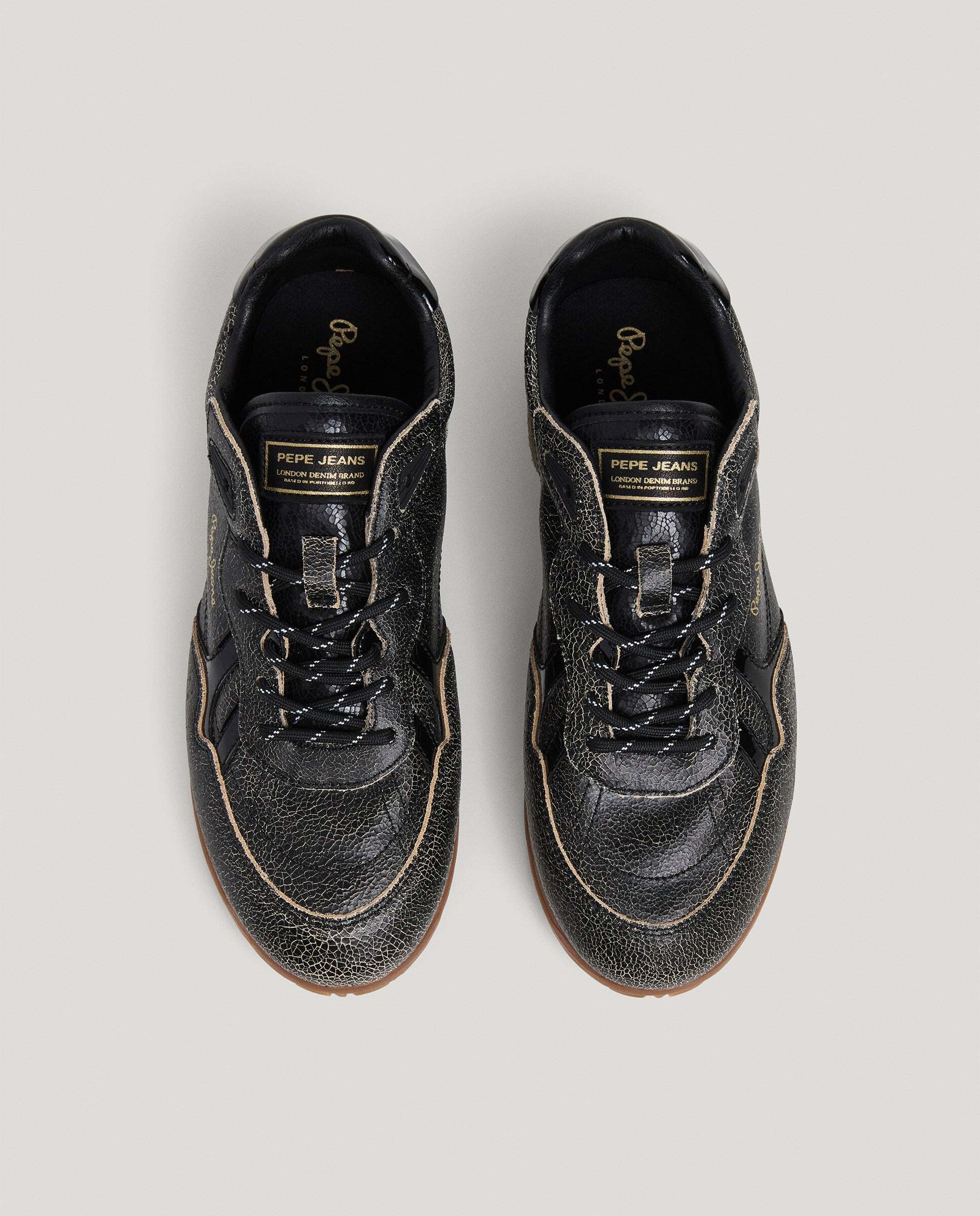 Daze - Pepe Jeans - zapatillas retro de piel - Negro Negro-3