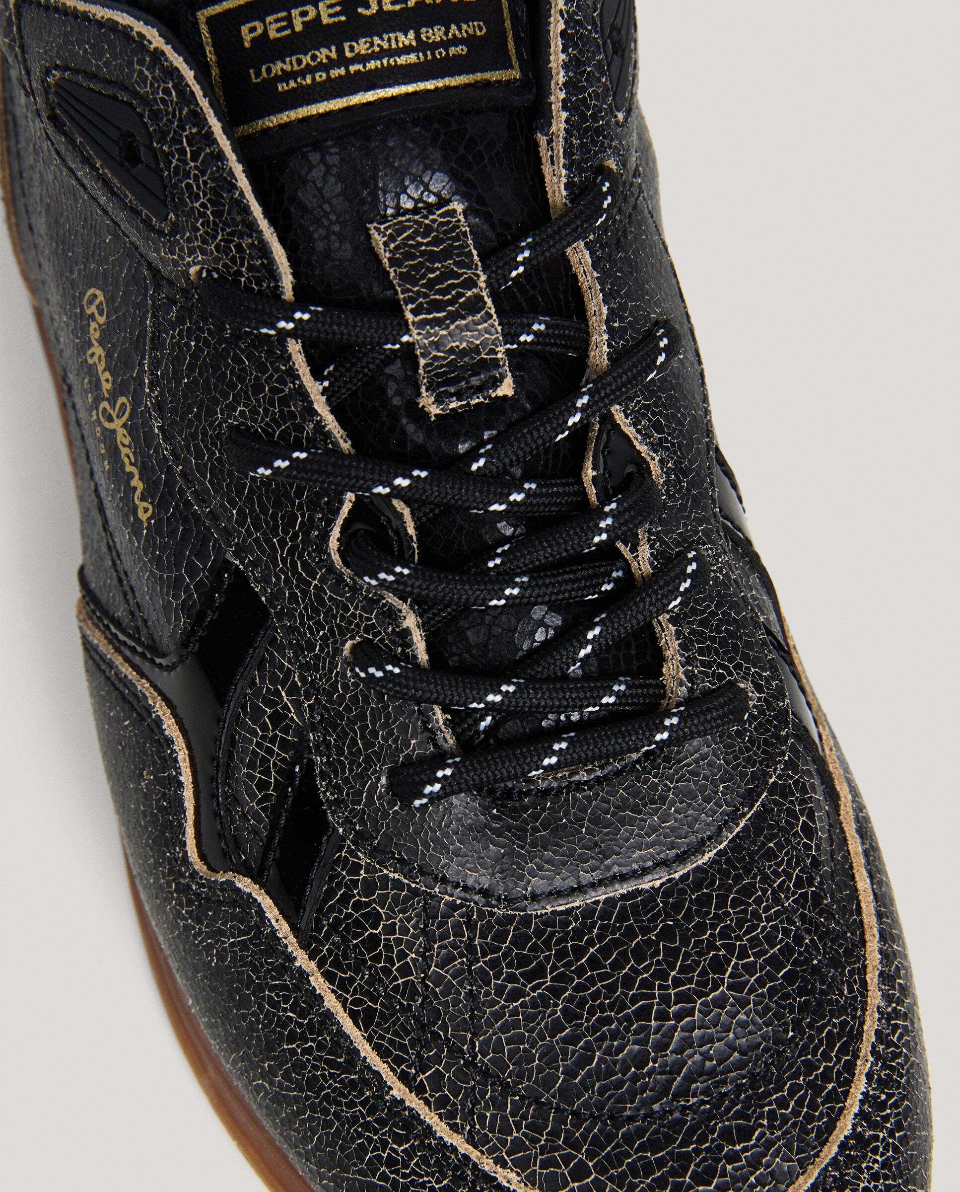 Daze - Pepe Jeans - zapatillas retro de piel - Negro Negro-5