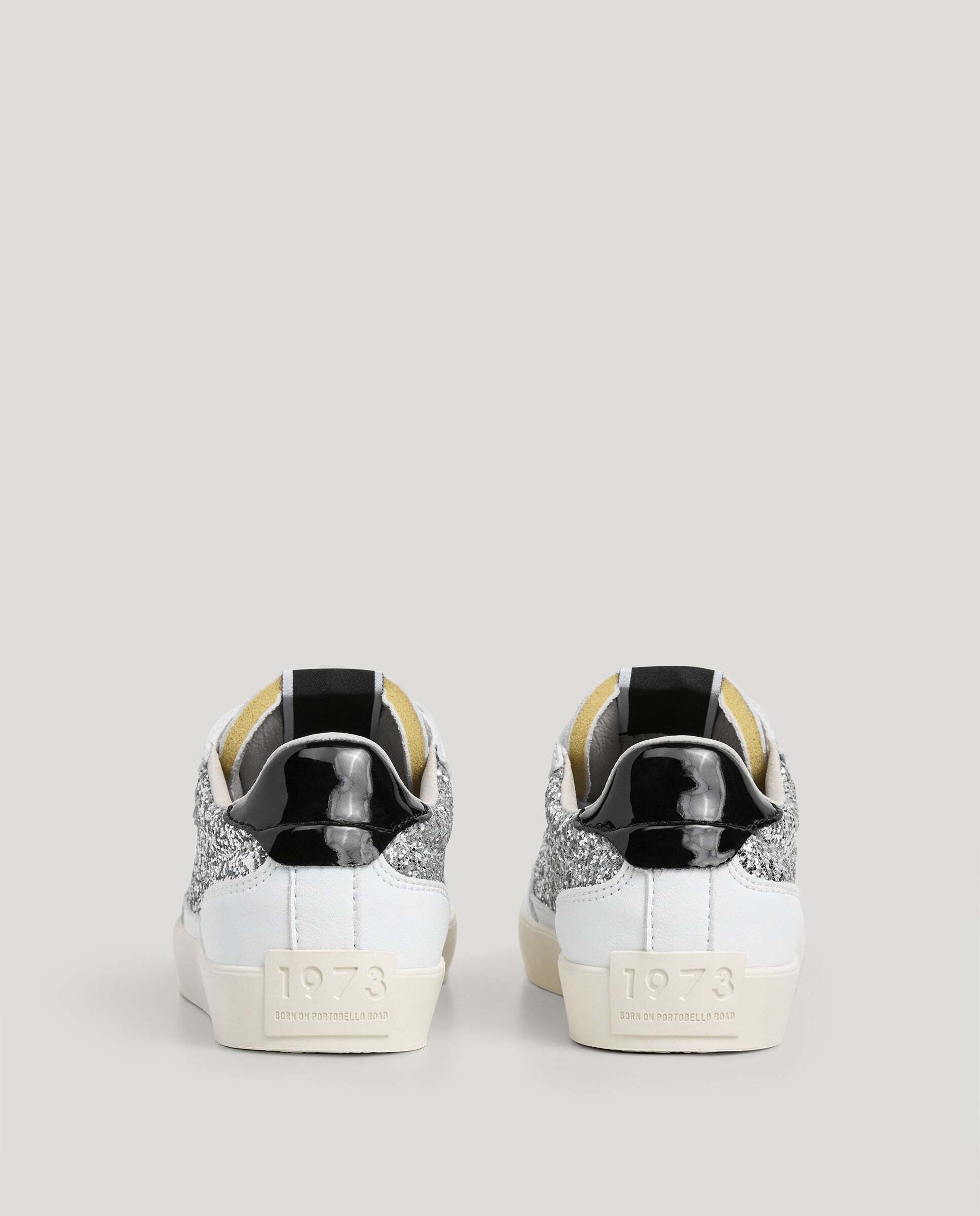 Zapatillas de niña detalles glitter - Pepe Jeans - Plata Plata-4