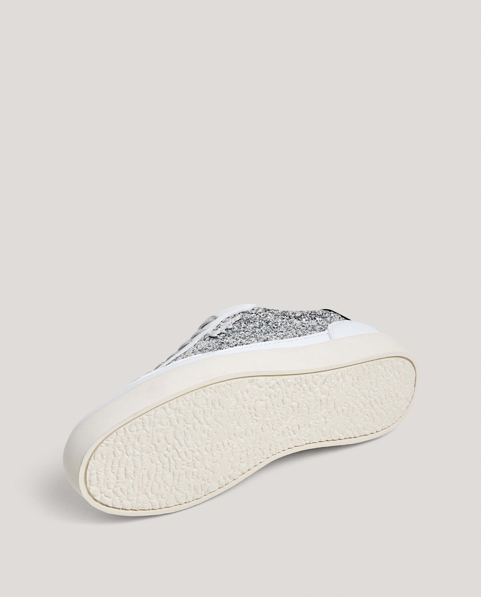Zapatillas de niña detalles glitter - Pepe Jeans - Plata Plata-6