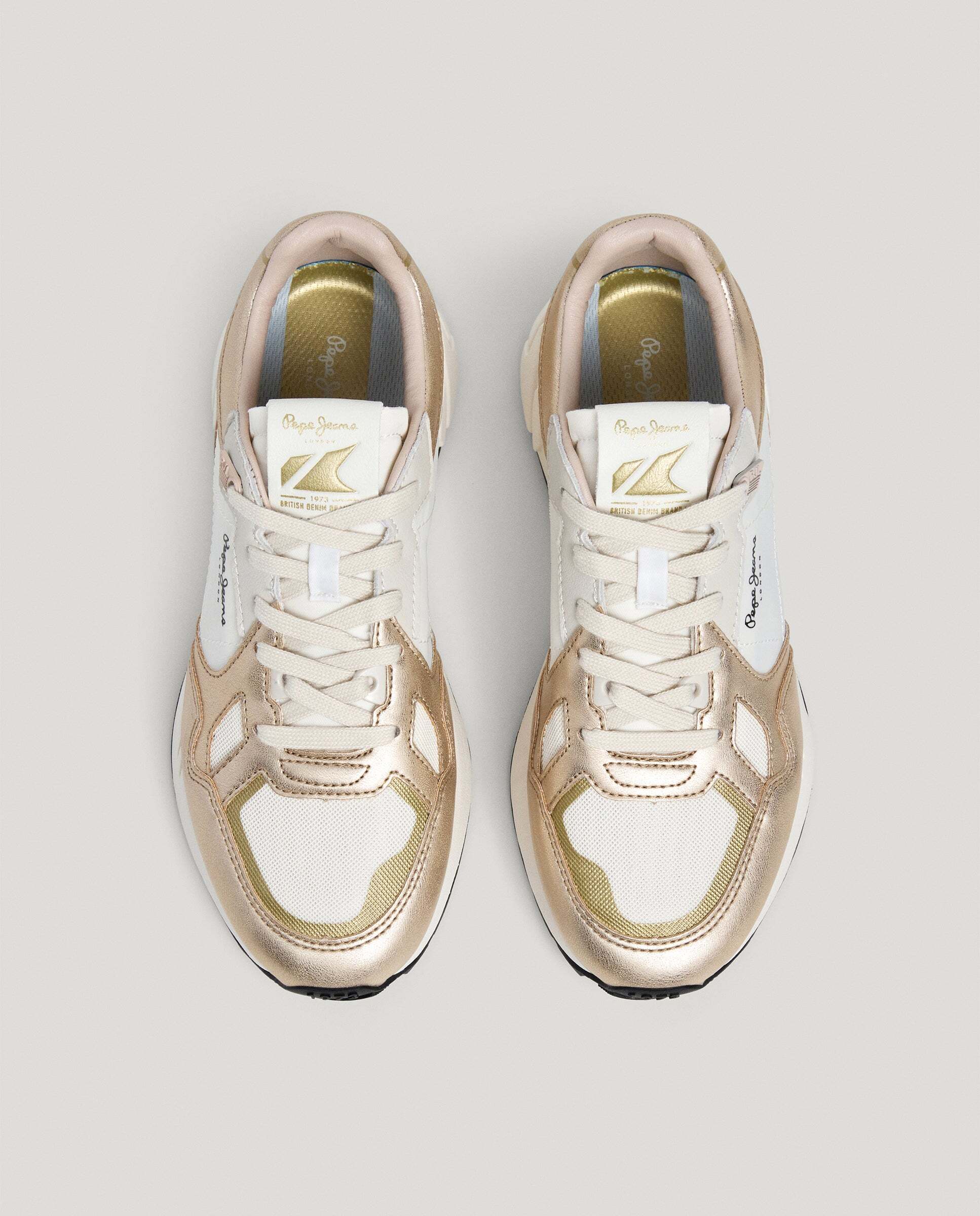 Marlon - Pepe Jeans - zapatillas con detalles metalizados - Oro Oro-3