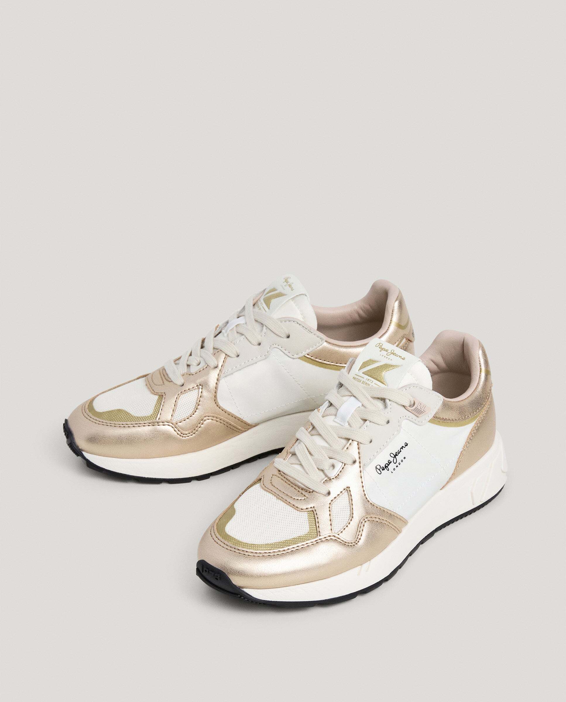 Marlon - Pepe Jeans - zapatillas con detalles metalizados - Oro Oro-2
