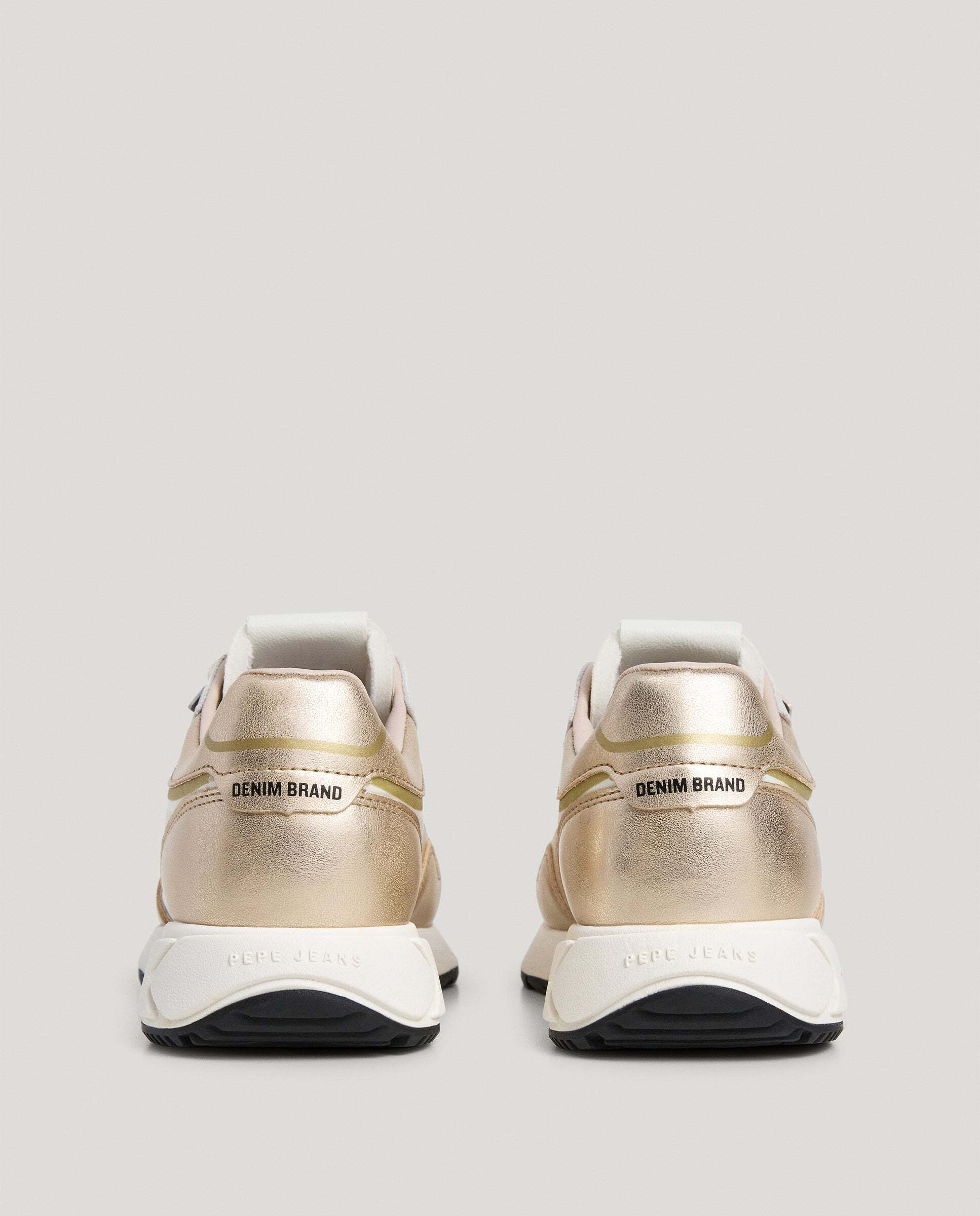 Marlon - Pepe Jeans - zapatillas con detalles metalizados - Oro Oro-4