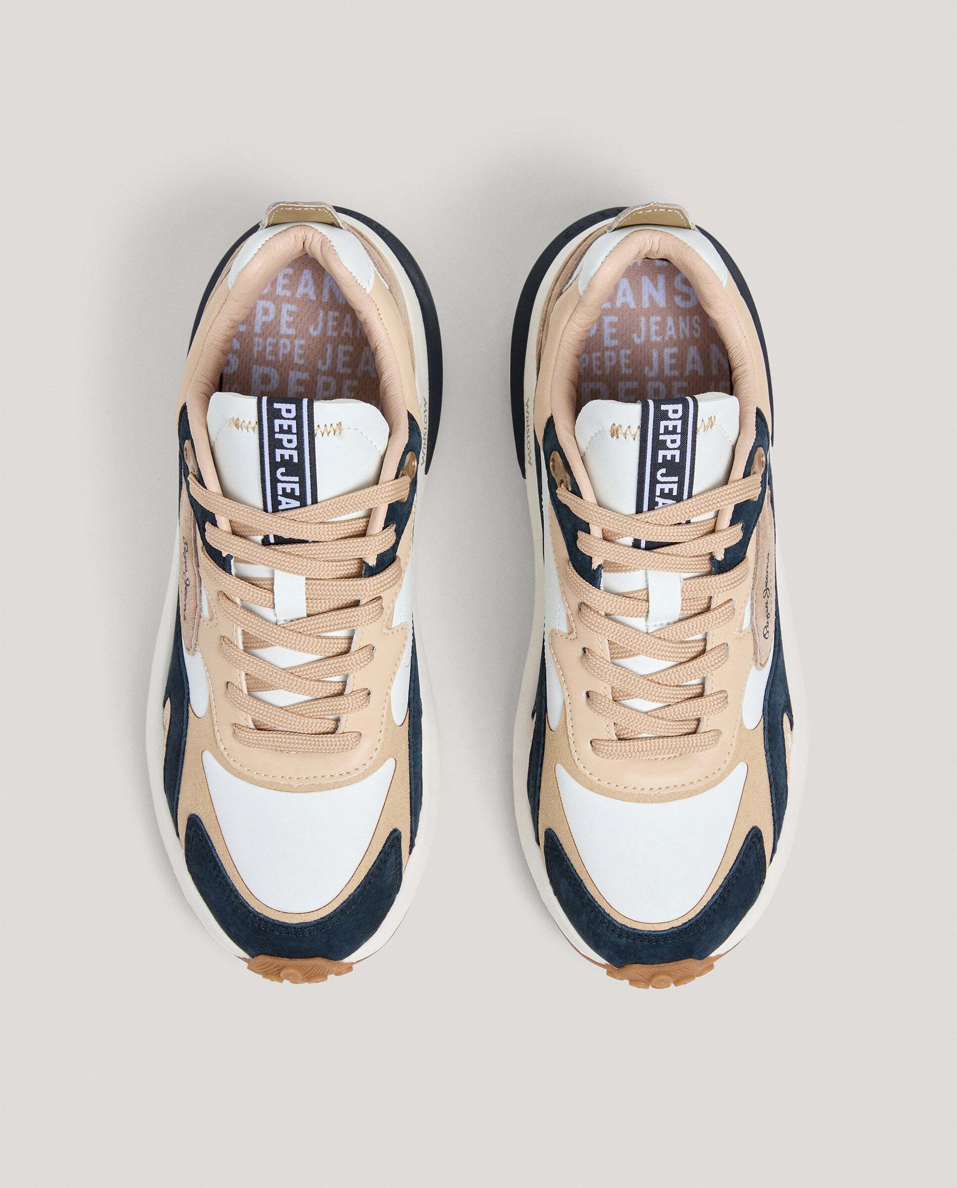 Winslow - Pepe Jeans - zapatillas combinadas - Natural Natural-3