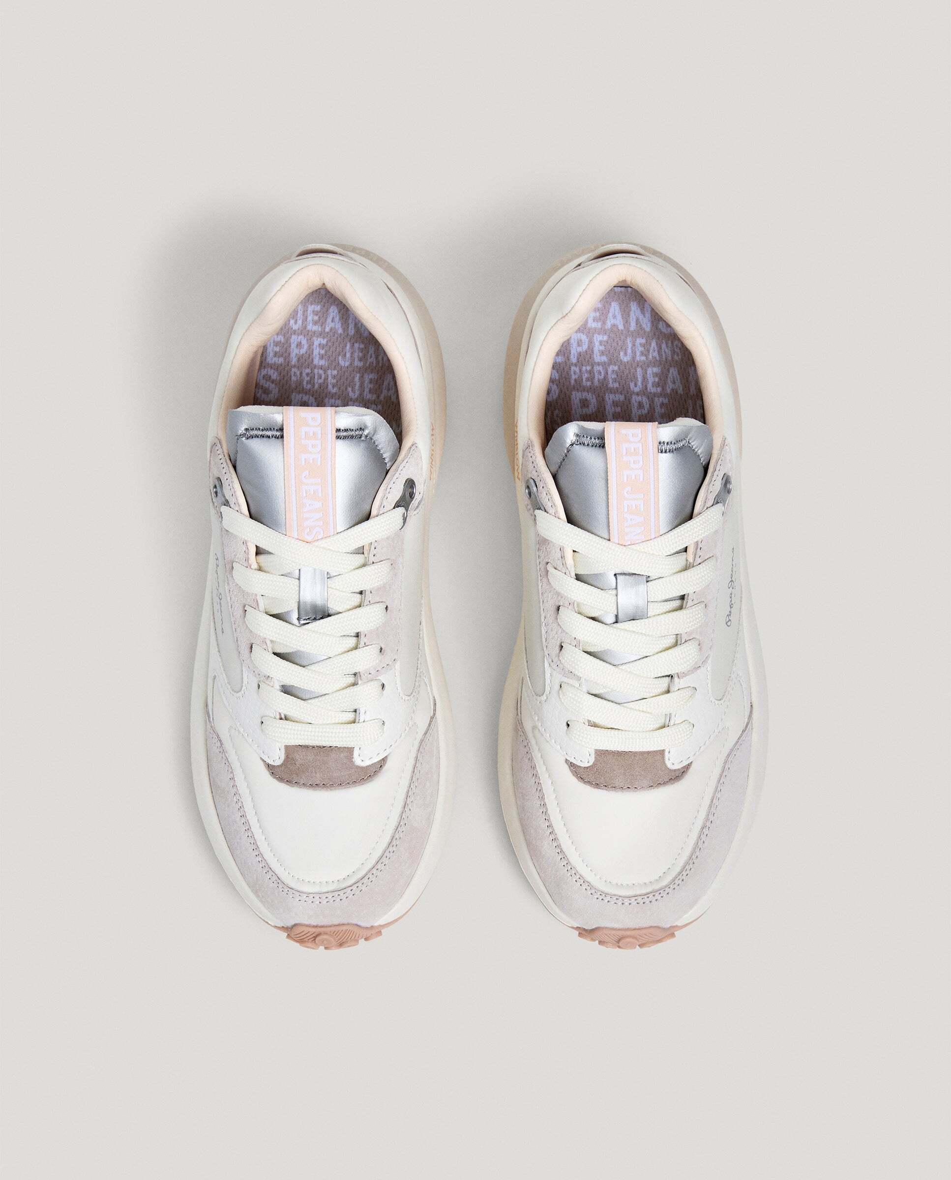 Winslow - Pepe Jeans - zapatillas combinadas con piel - Blanco Blanco-3
