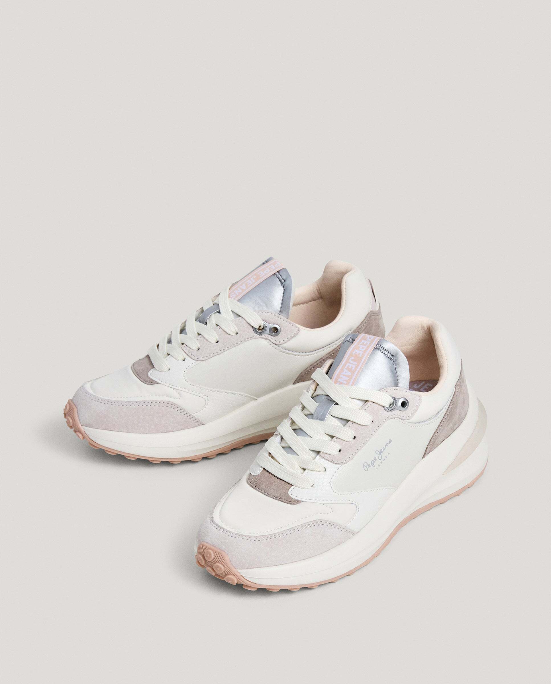 Winslow - Pepe Jeans - zapatillas combinadas con piel - Blanco Blanco-2