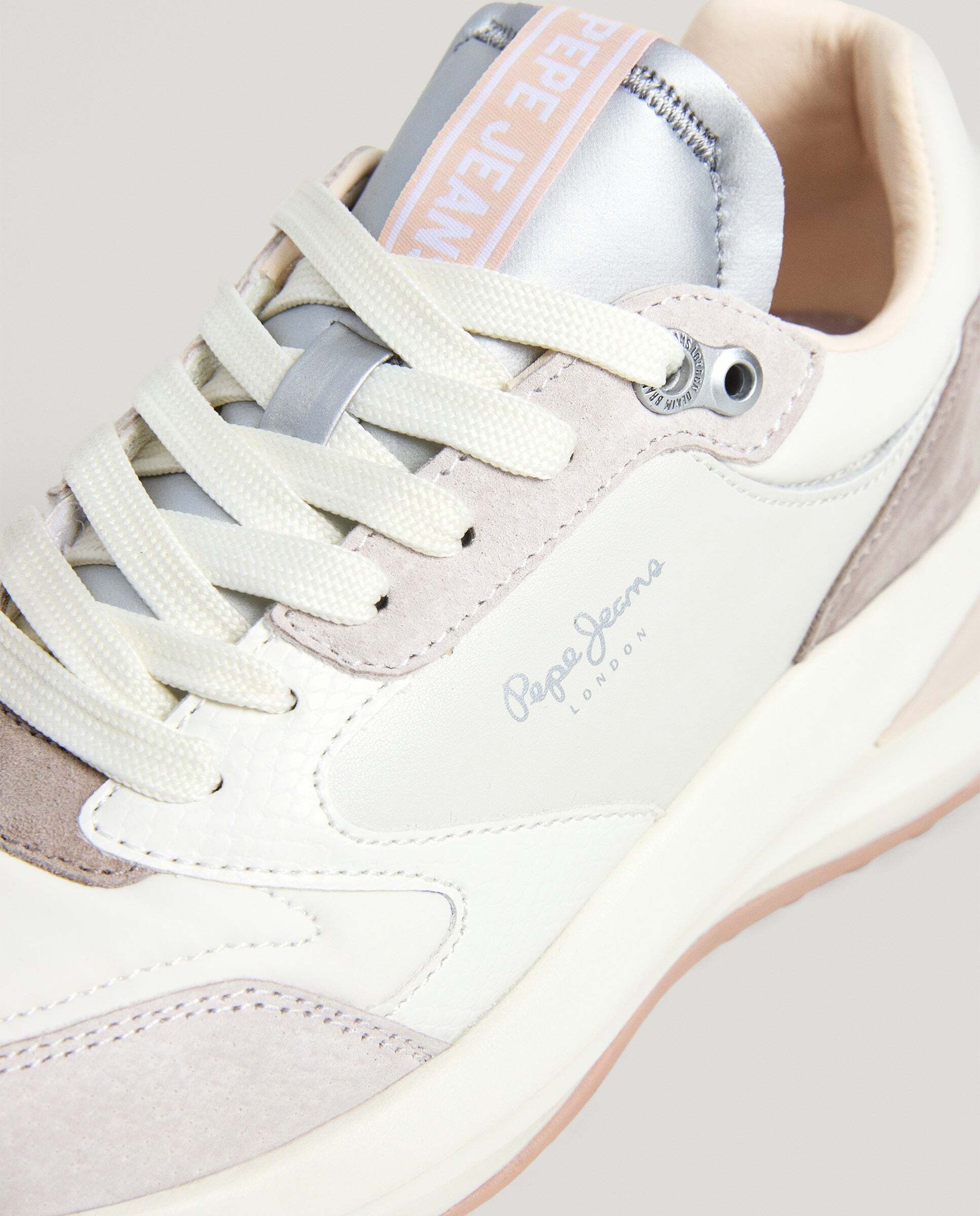 Winslow - Pepe Jeans - zapatillas combinadas con piel - Blanco Blanco-5