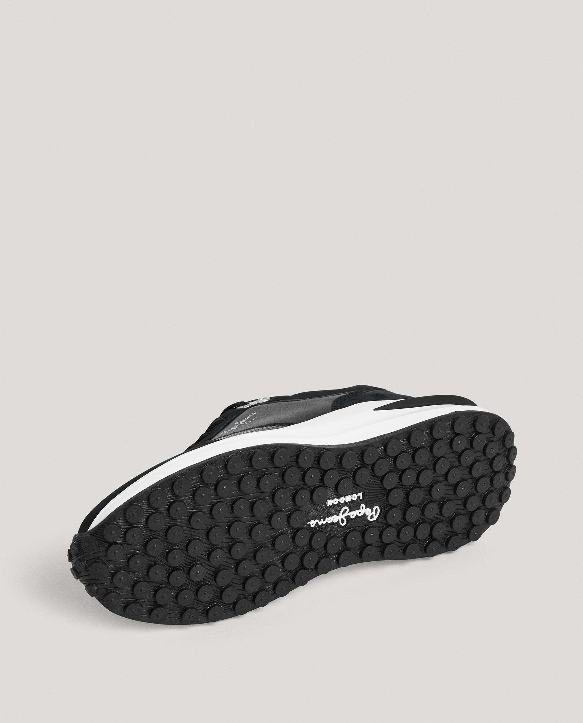 Winslow - Pepe Jeans - zapatillas combinadas con piel - Negro Negro-6
