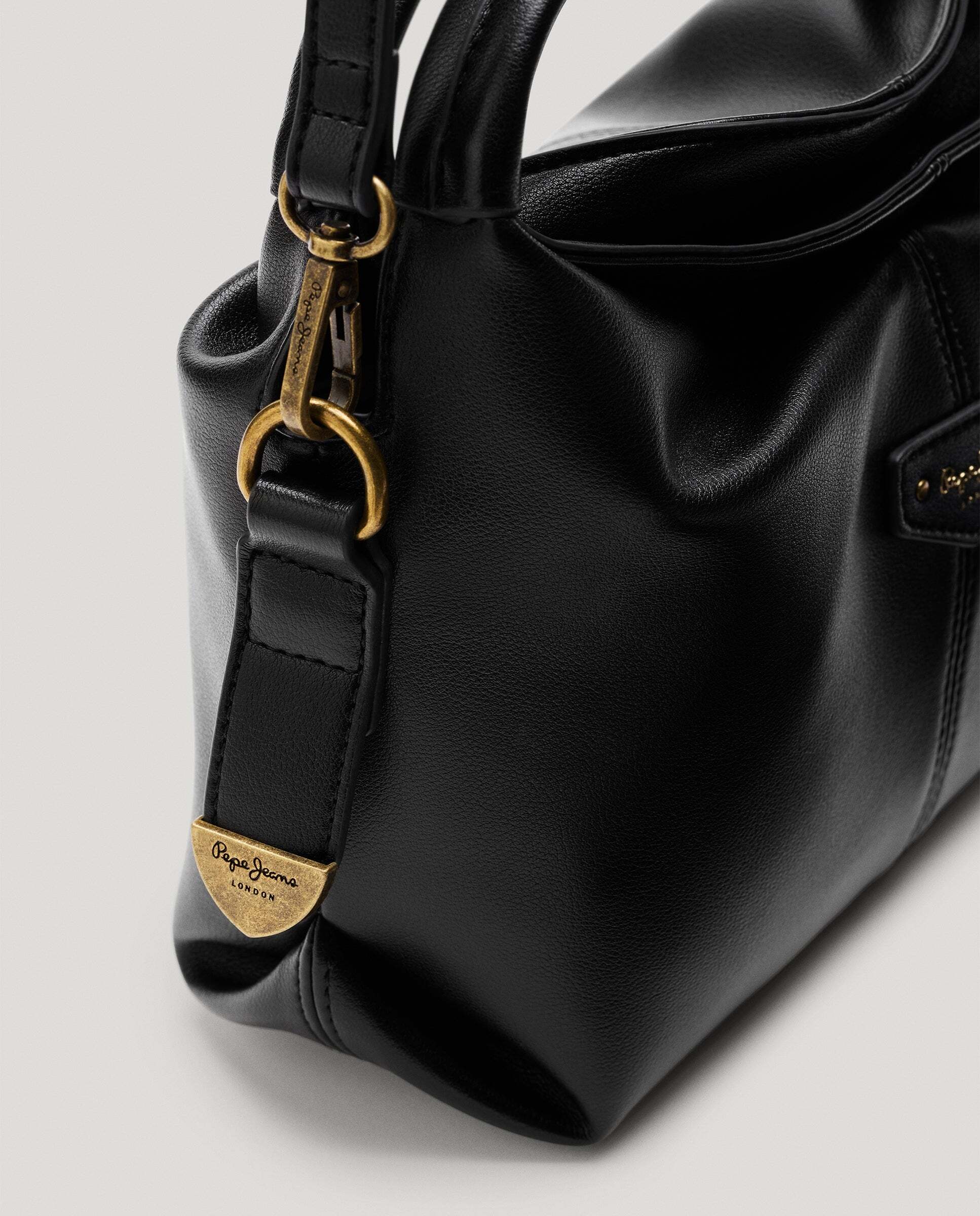 Bandolera de mujer efecto piel - Pepe Jeans - Negro Negro-4