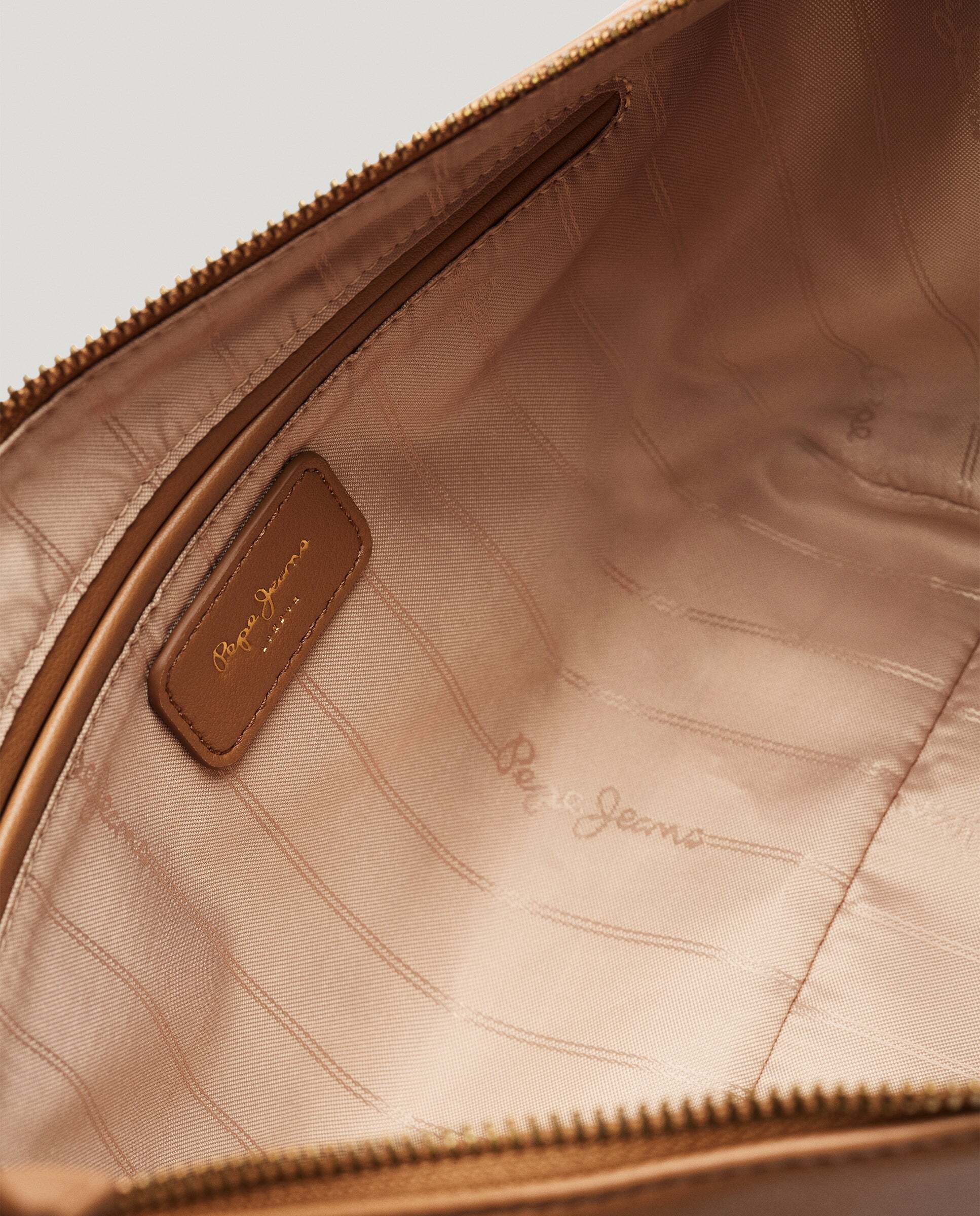 Bolso de mujer media luna efecto piel - Pepe Jeans - Caramelo Caramelo-5