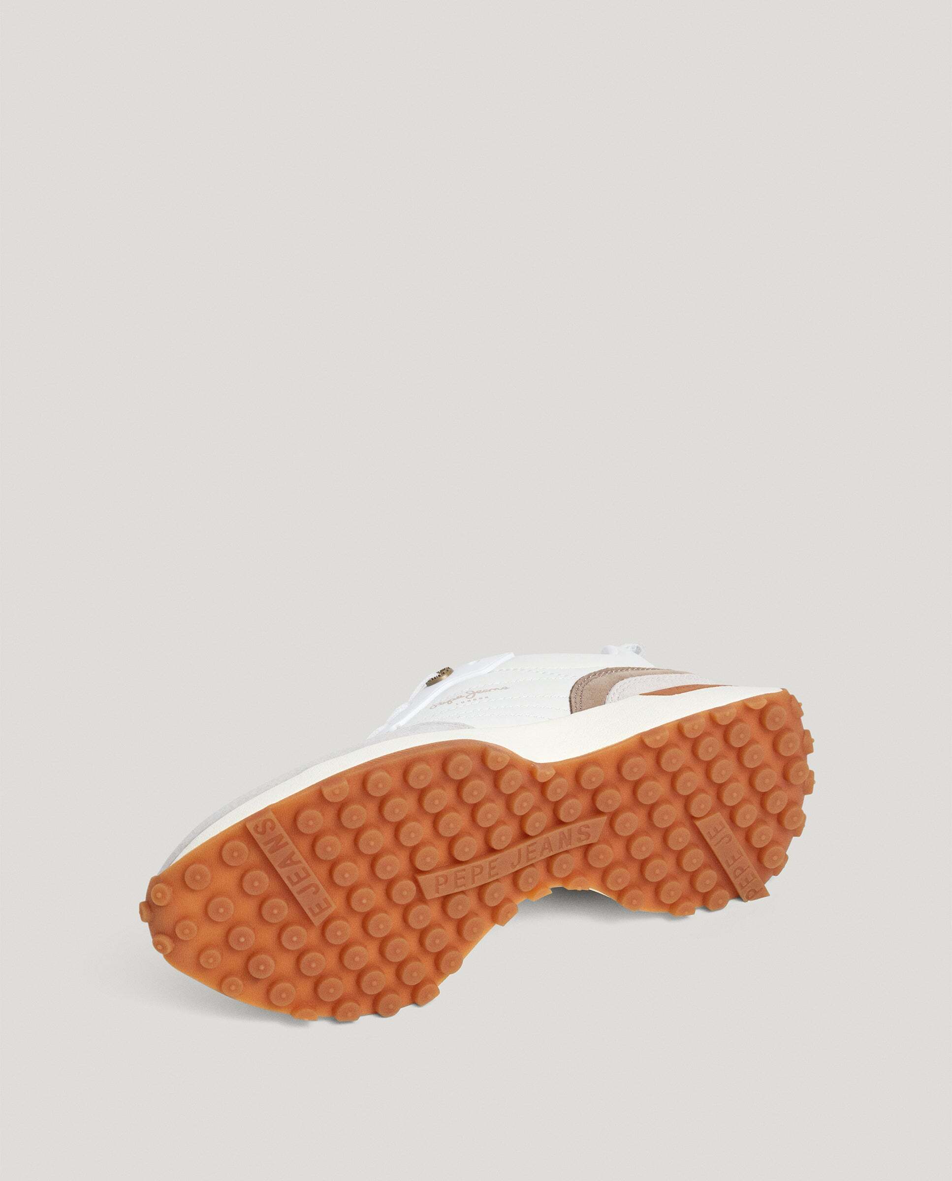 Lucky - Pepe Jeans - zapatillas con detalles en ante con piel - Blanco Blanco-6