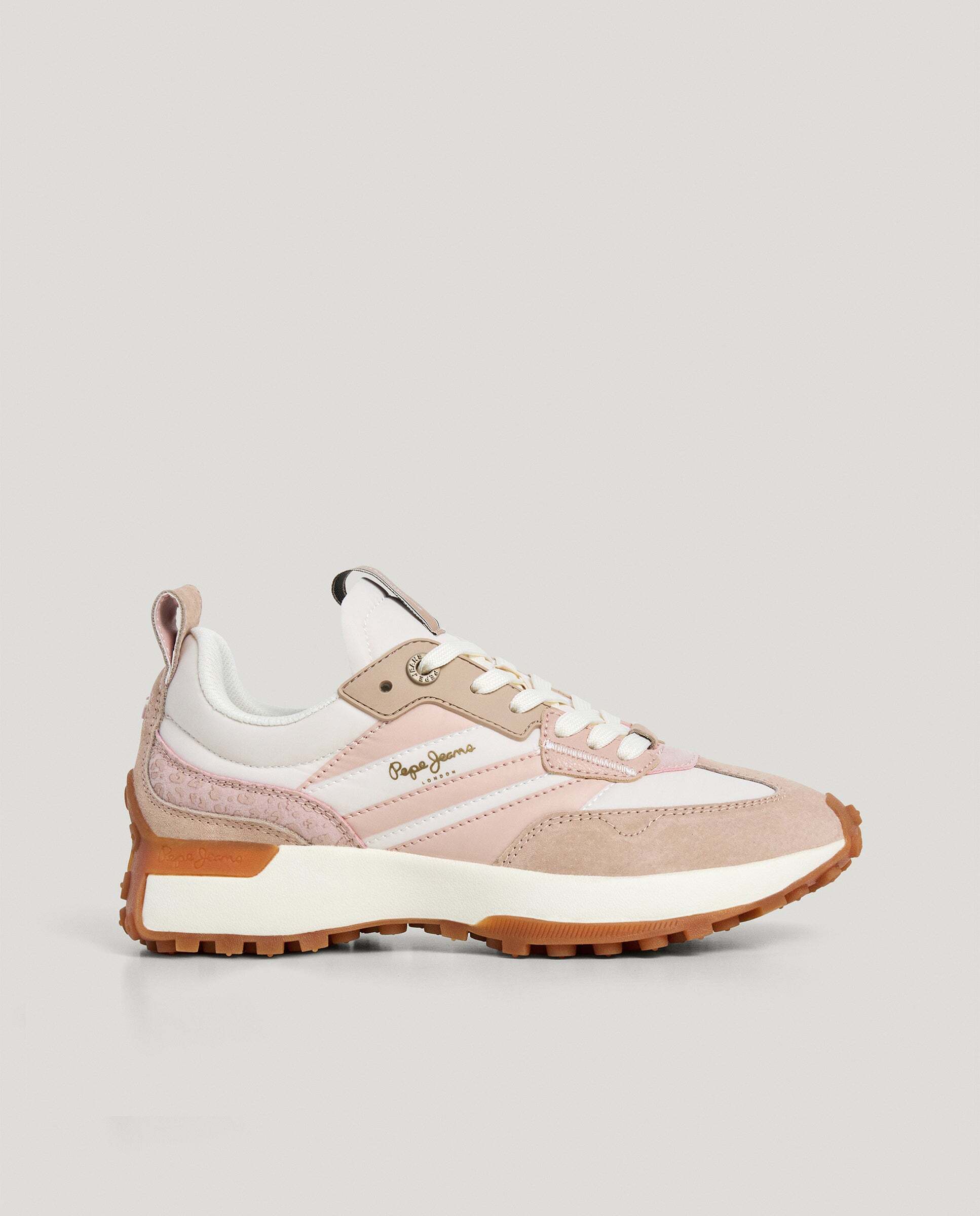 Lucky - Pepe Jeans - zapatillas con detalles en ante - Rosa Rosa-1