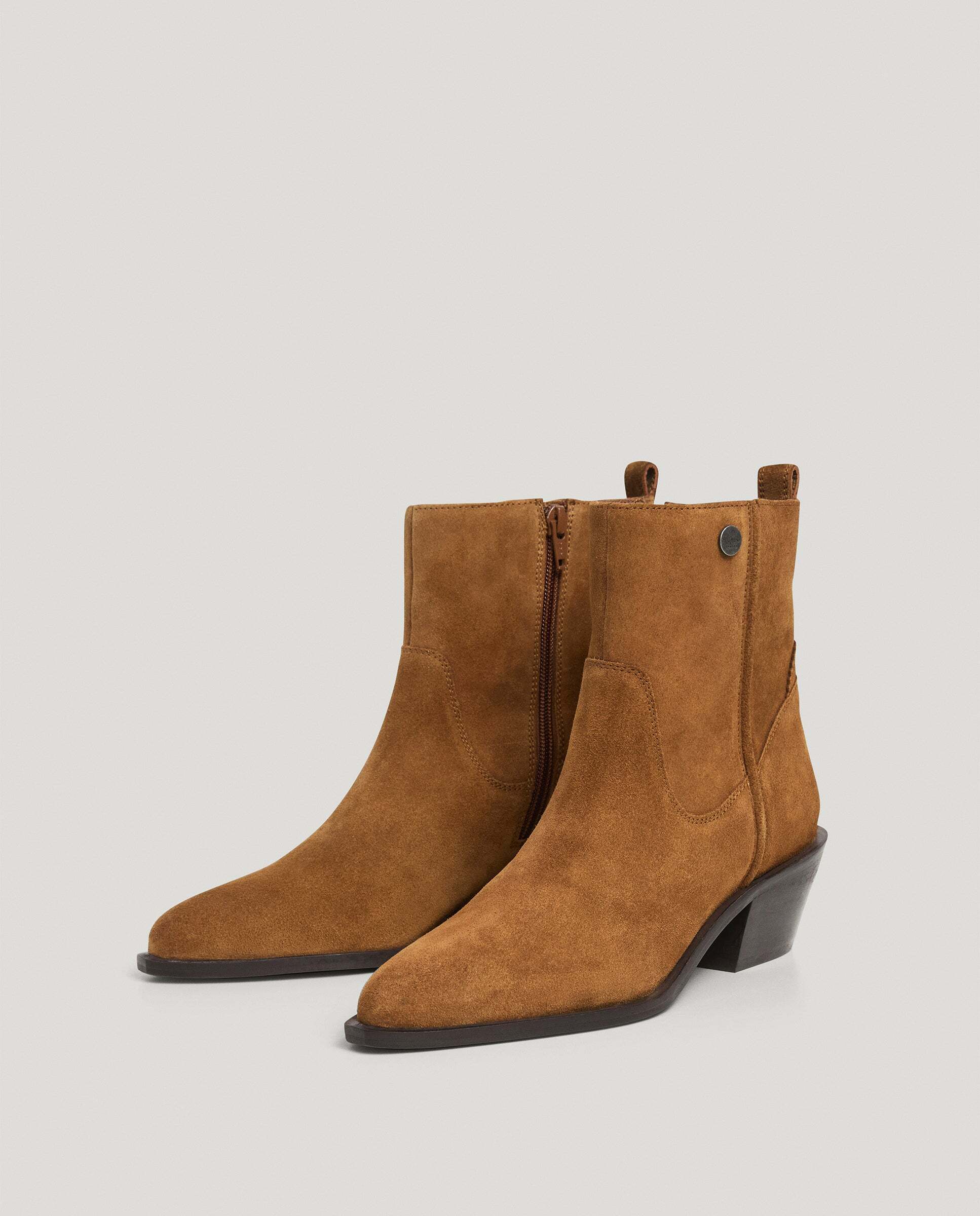 Botines de mujer de ante - Pepe Jeans - Marrón Marrón-2