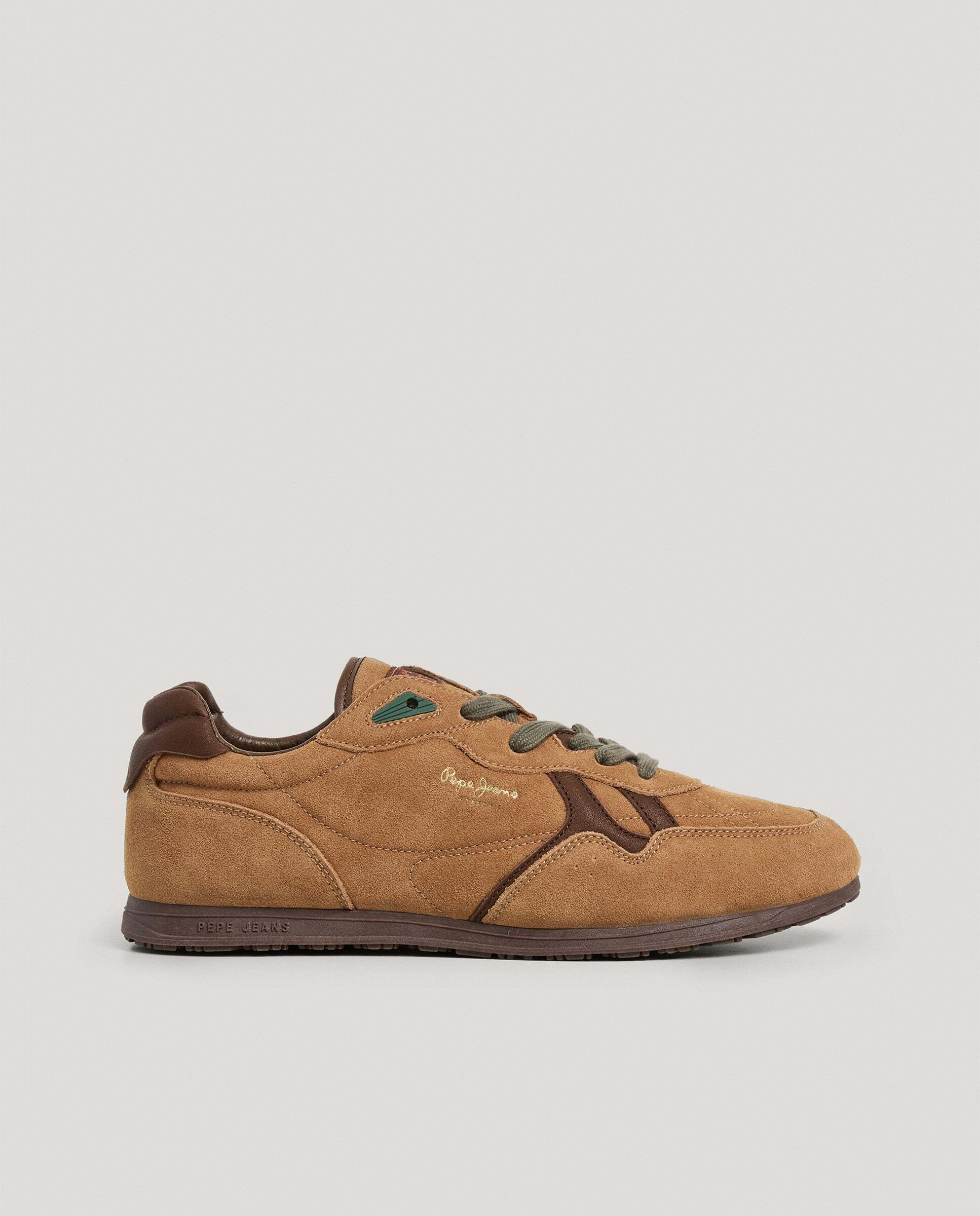 Daze - Pepe Jeans - zapatillas retro de ante - Marrón claro Marrón claro-1