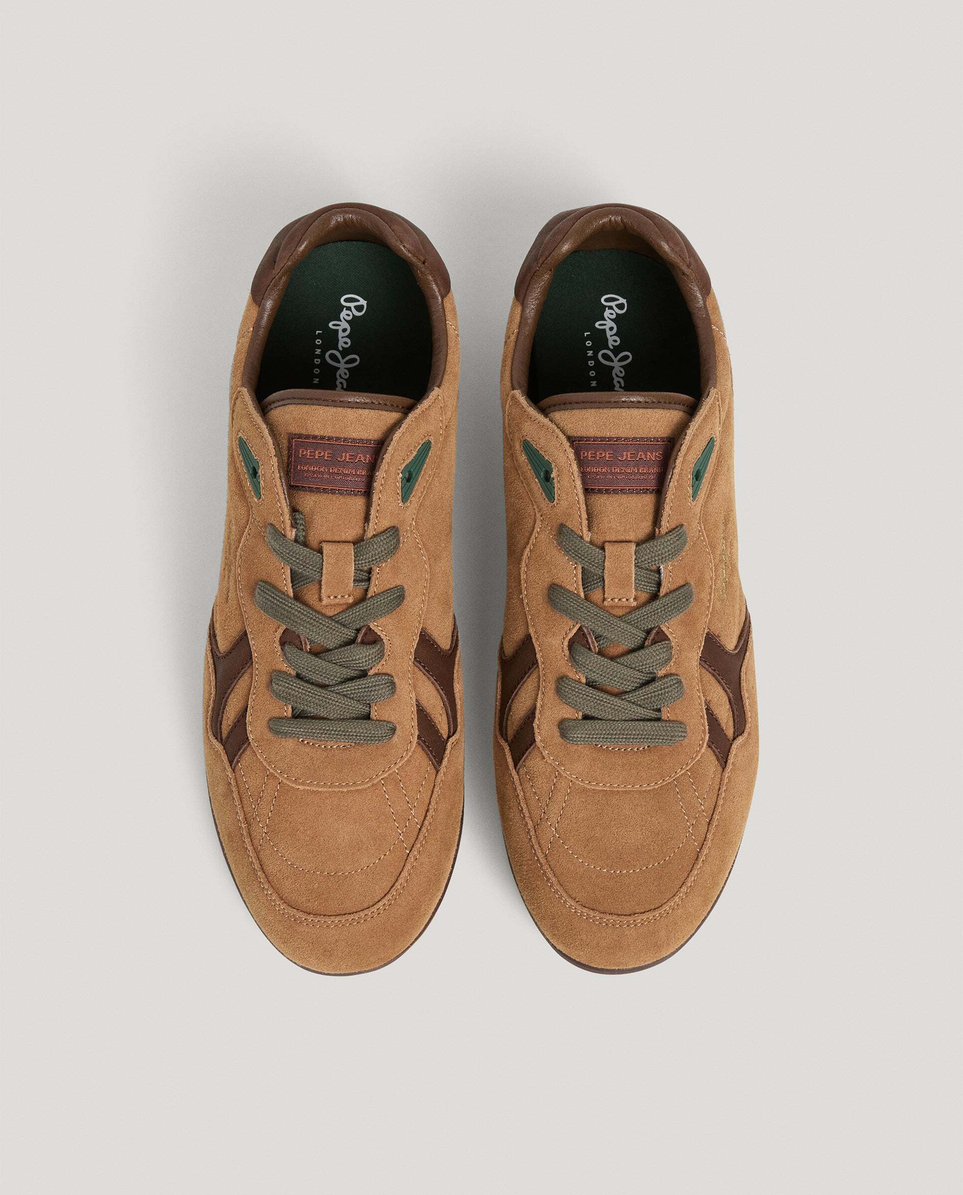 Daze - Pepe Jeans - zapatillas retro de ante - Marrón claro Marrón claro-3