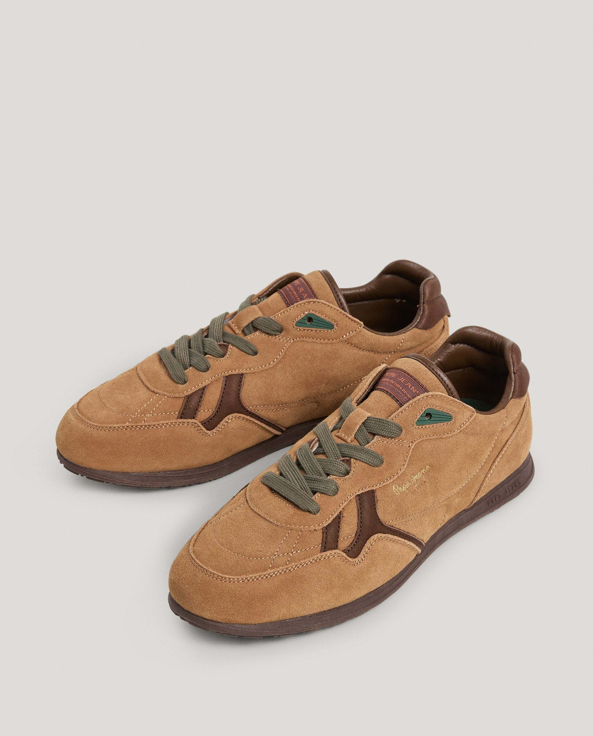 Daze - Pepe Jeans - zapatillas retro de ante - Marrón claro Marrón claro-2