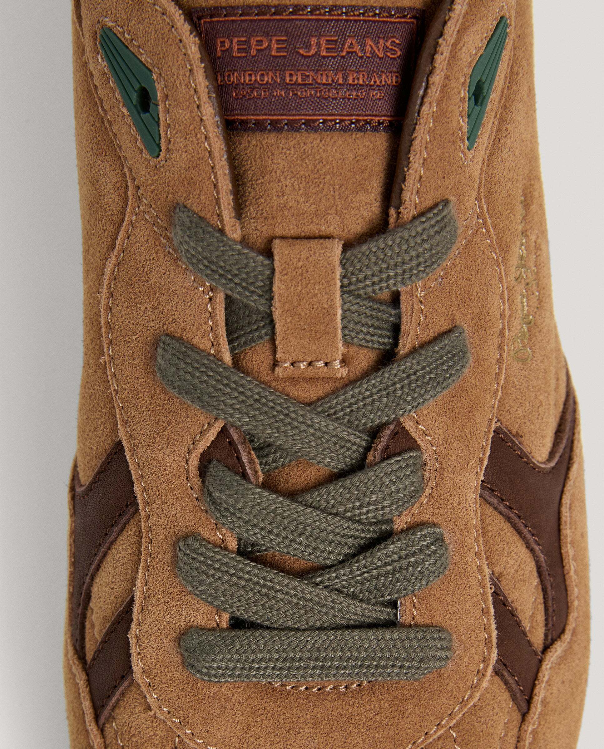 Daze - Pepe Jeans - zapatillas retro de ante - Marrón claro Marrón claro-5