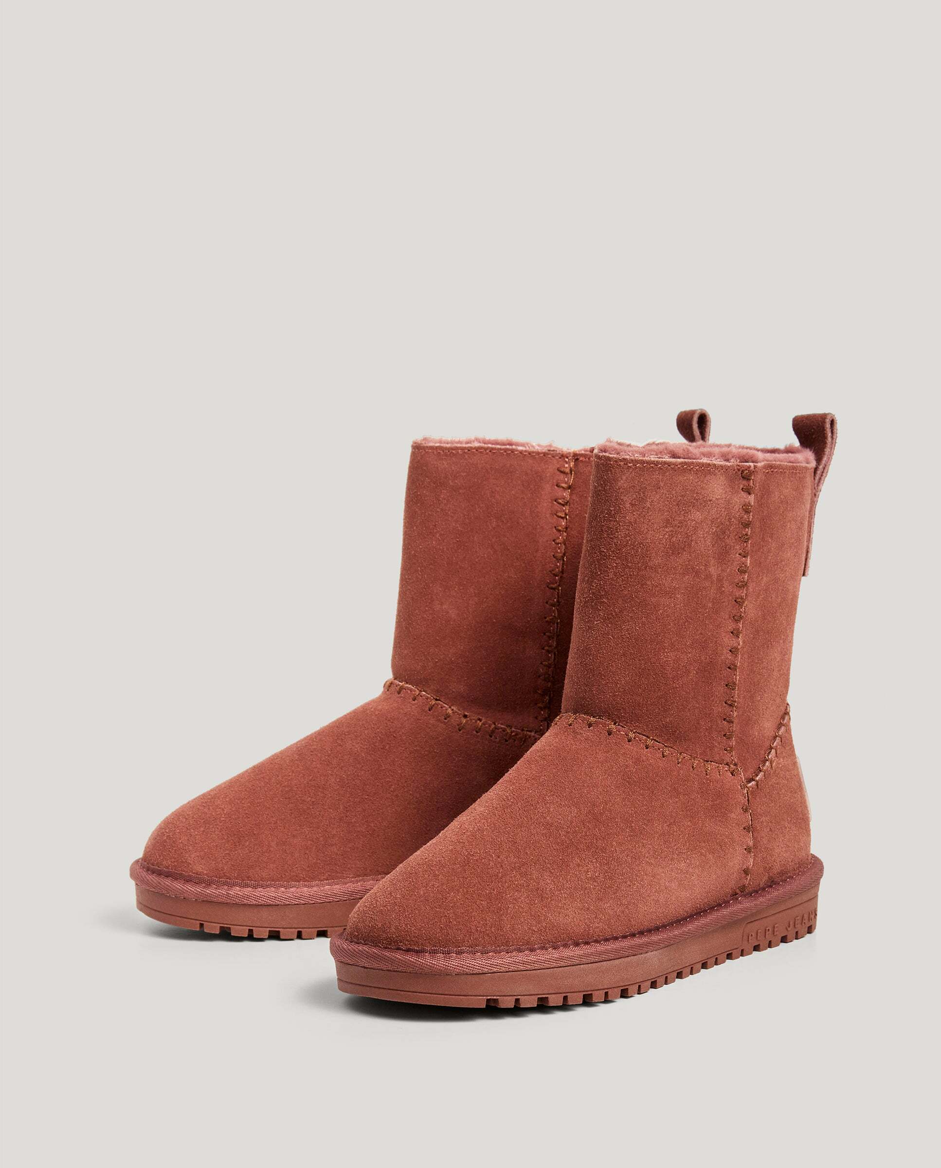 Botas de niña de ante - Pepe Jeans - Rosa Rosa-3