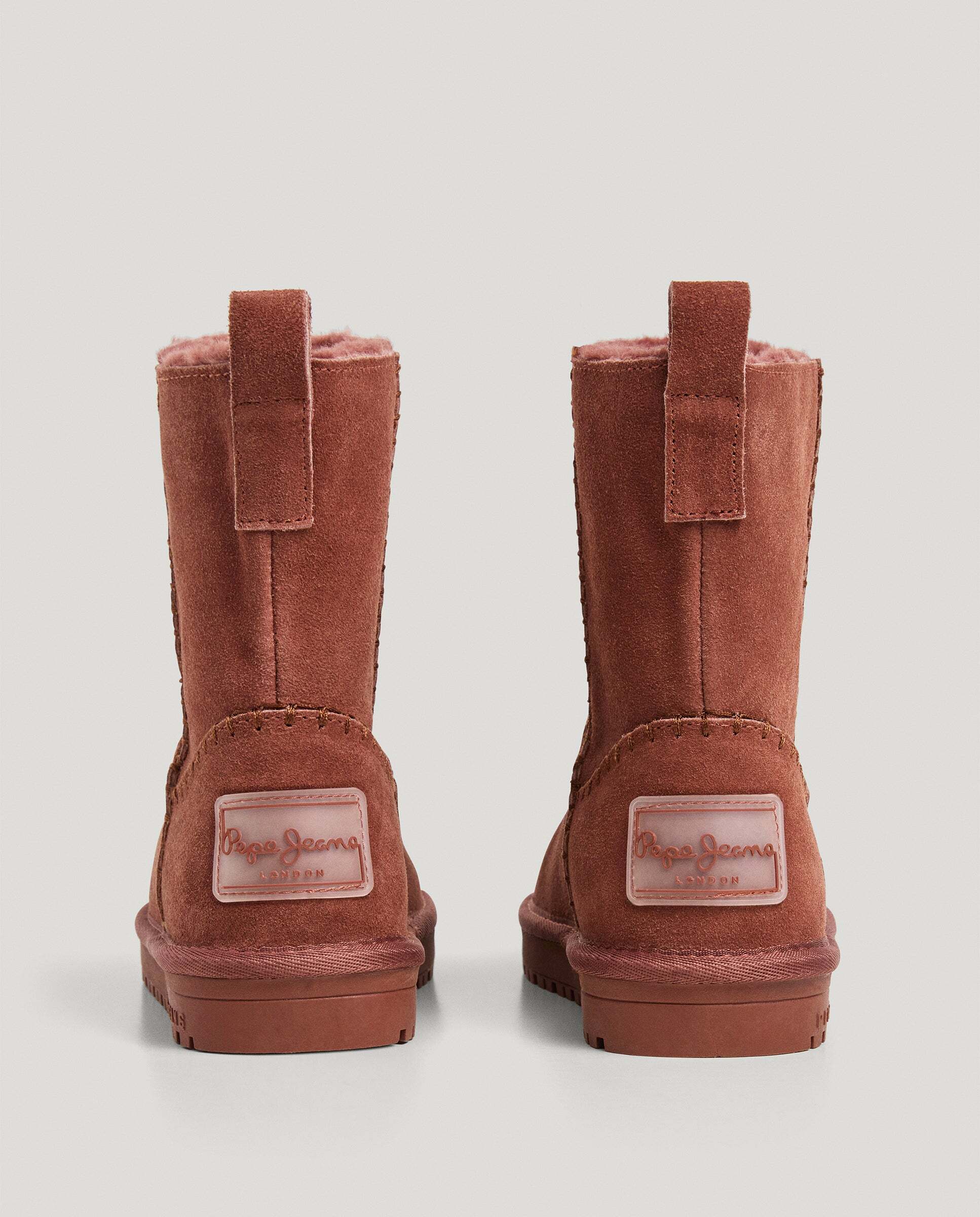 Botas de niña de ante - Pepe Jeans - Rosa Rosa-4