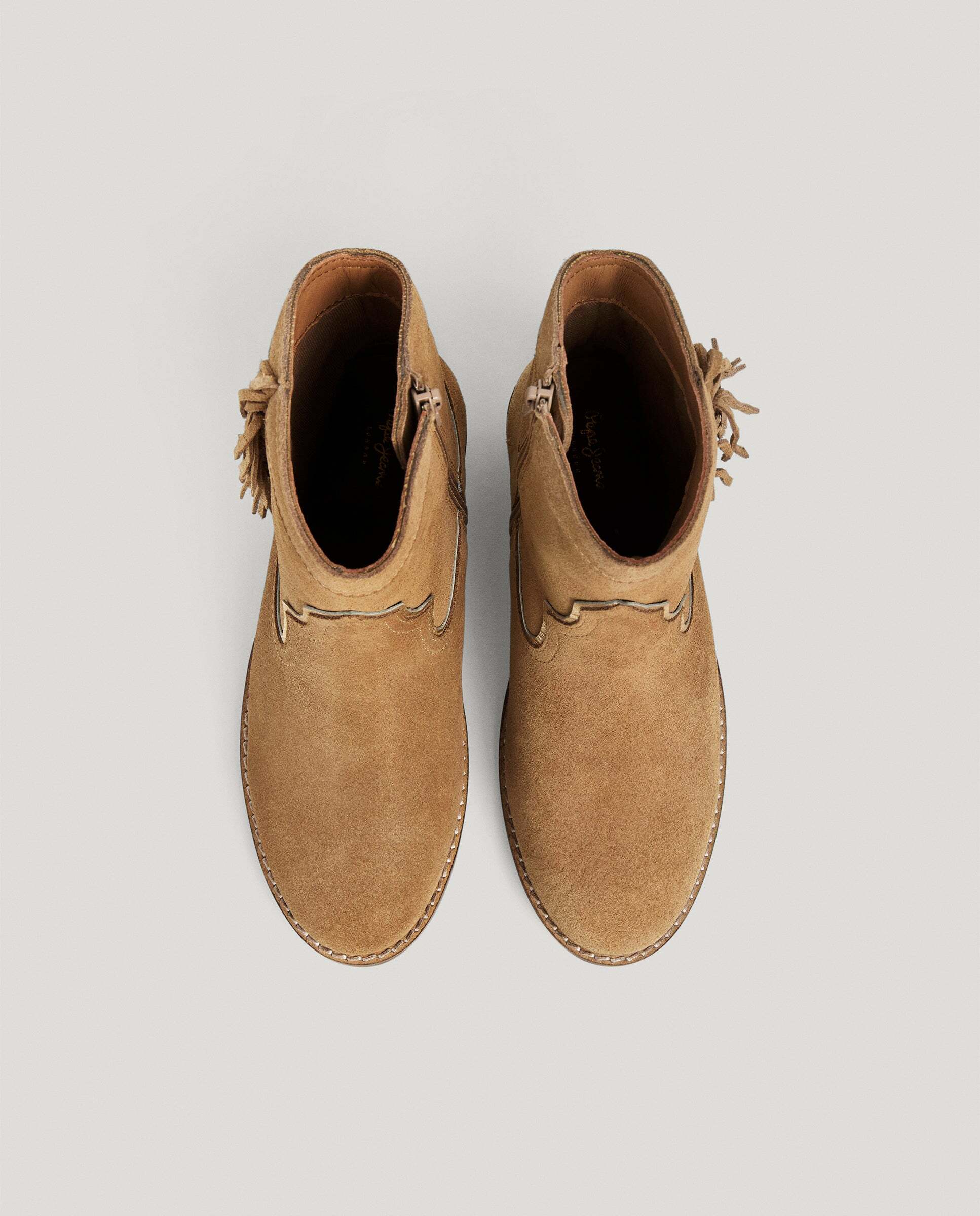 Botas de niña cowboy de ante - Pepe Jeans - Marrón Marrón-2