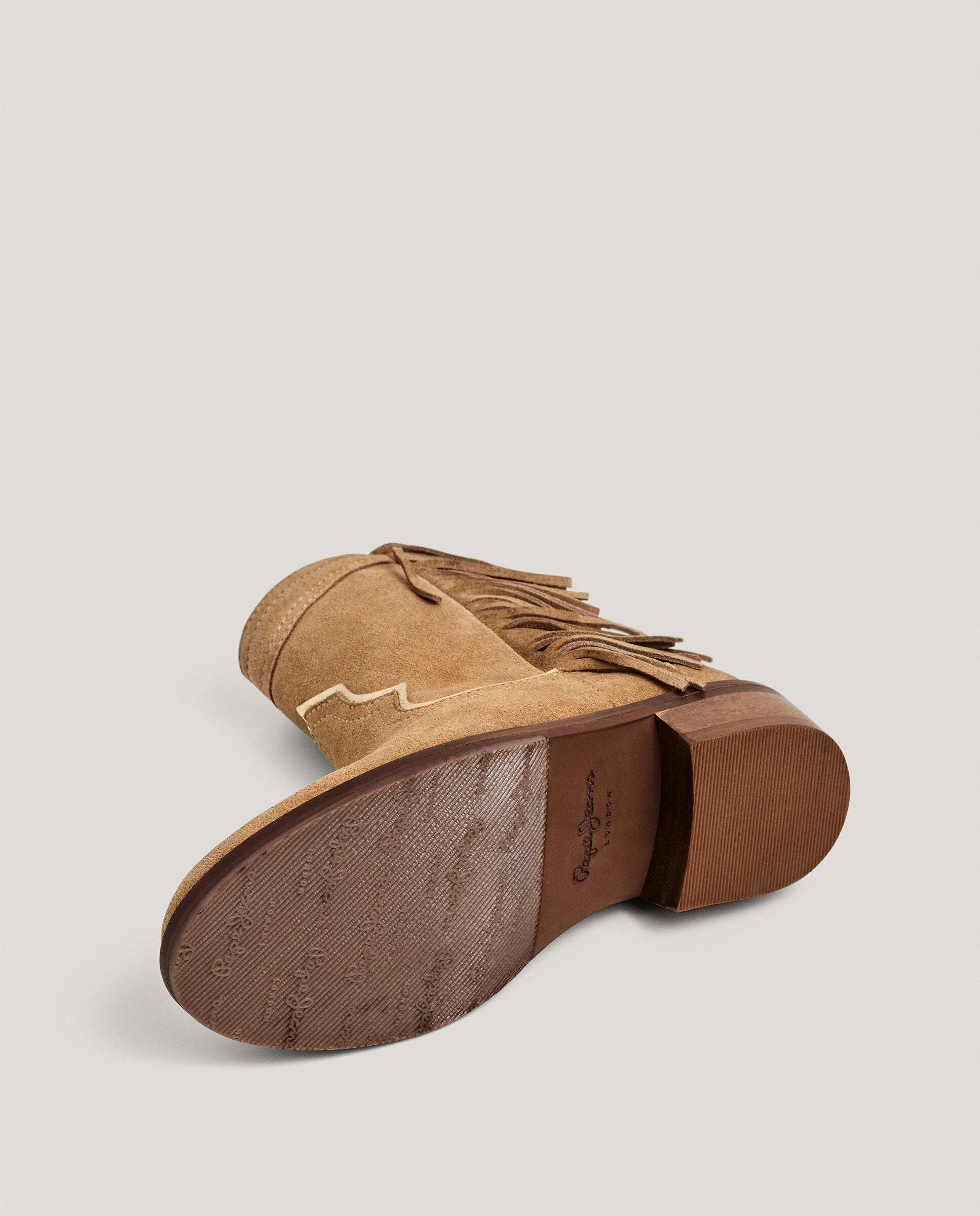 Botas de niña cowboy de ante - Pepe Jeans - Marrón Marrón-6
