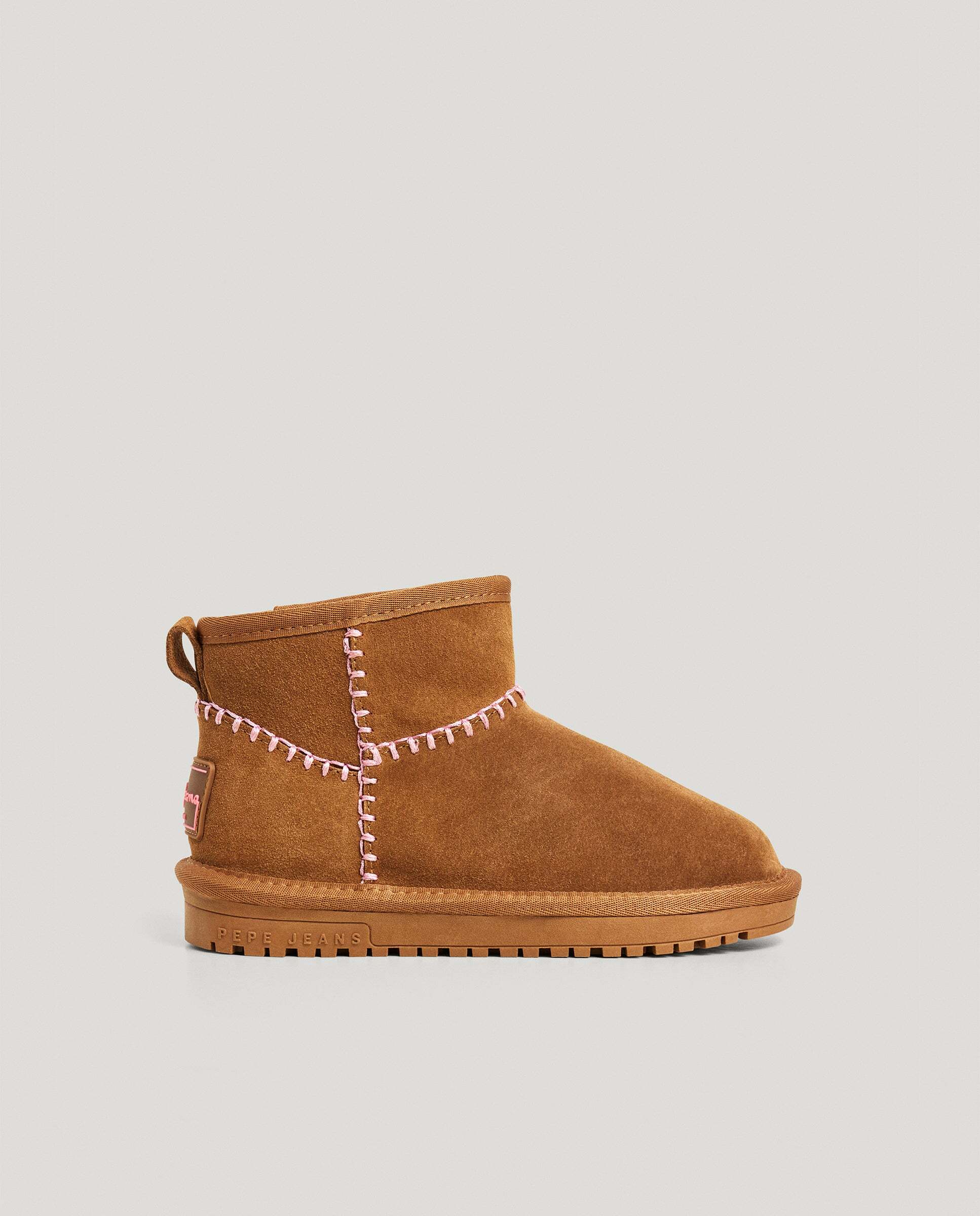 Imagen 0 de Botines de niña de ante Marrón