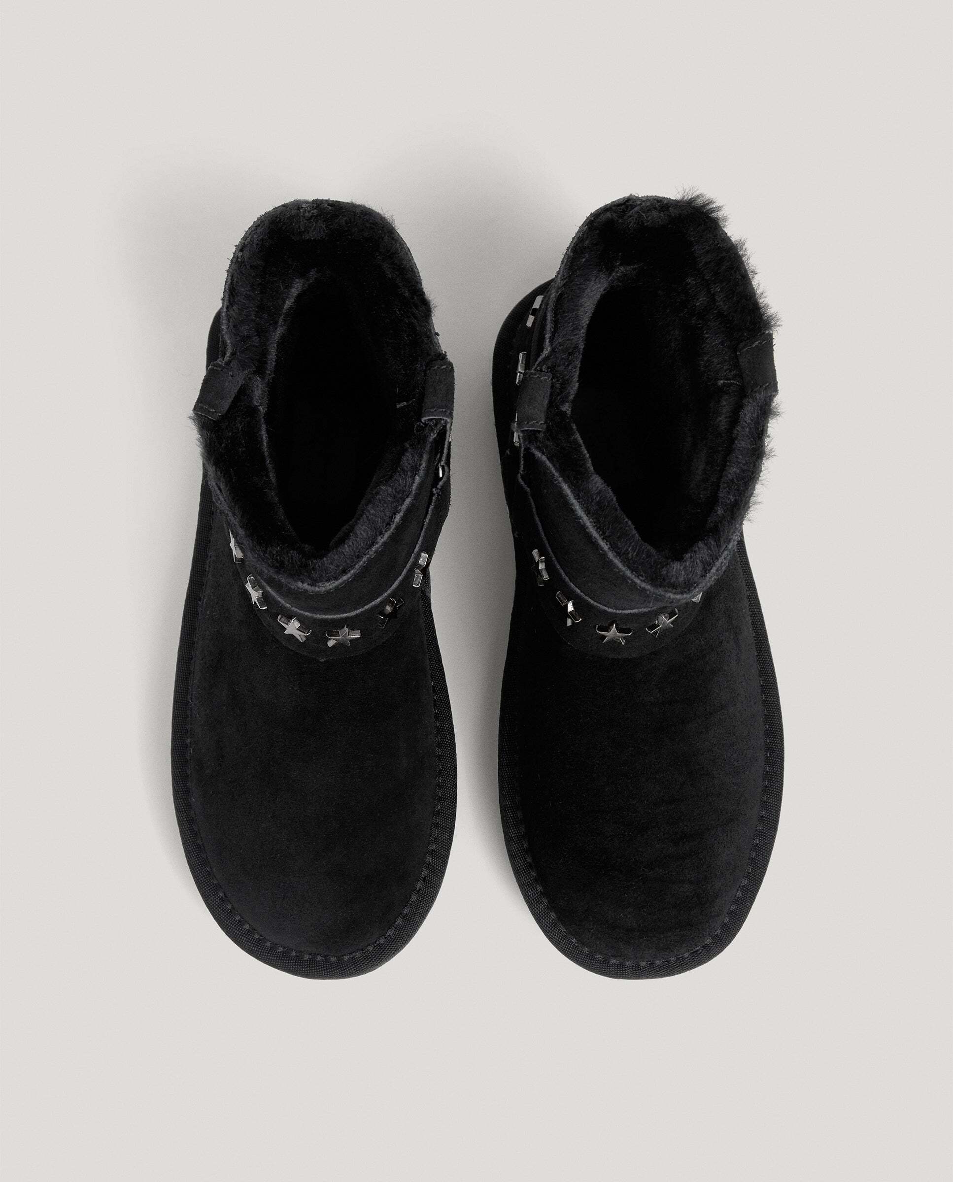 Botines de niña de ante con tachuelas - Pepe Jeans - Negro Negro-2