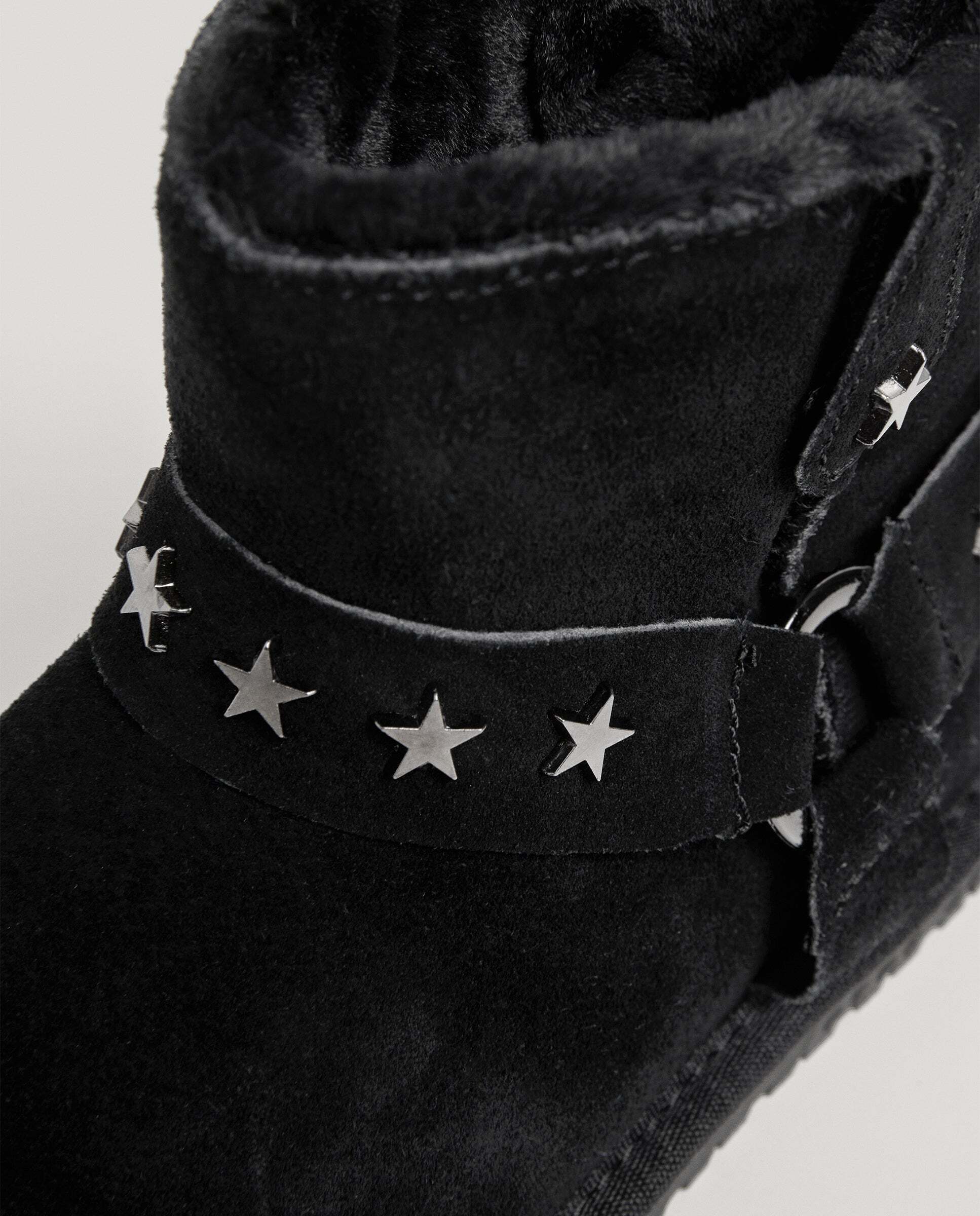 Botines de niña de ante con tachuelas - Pepe Jeans - Negro Negro-5